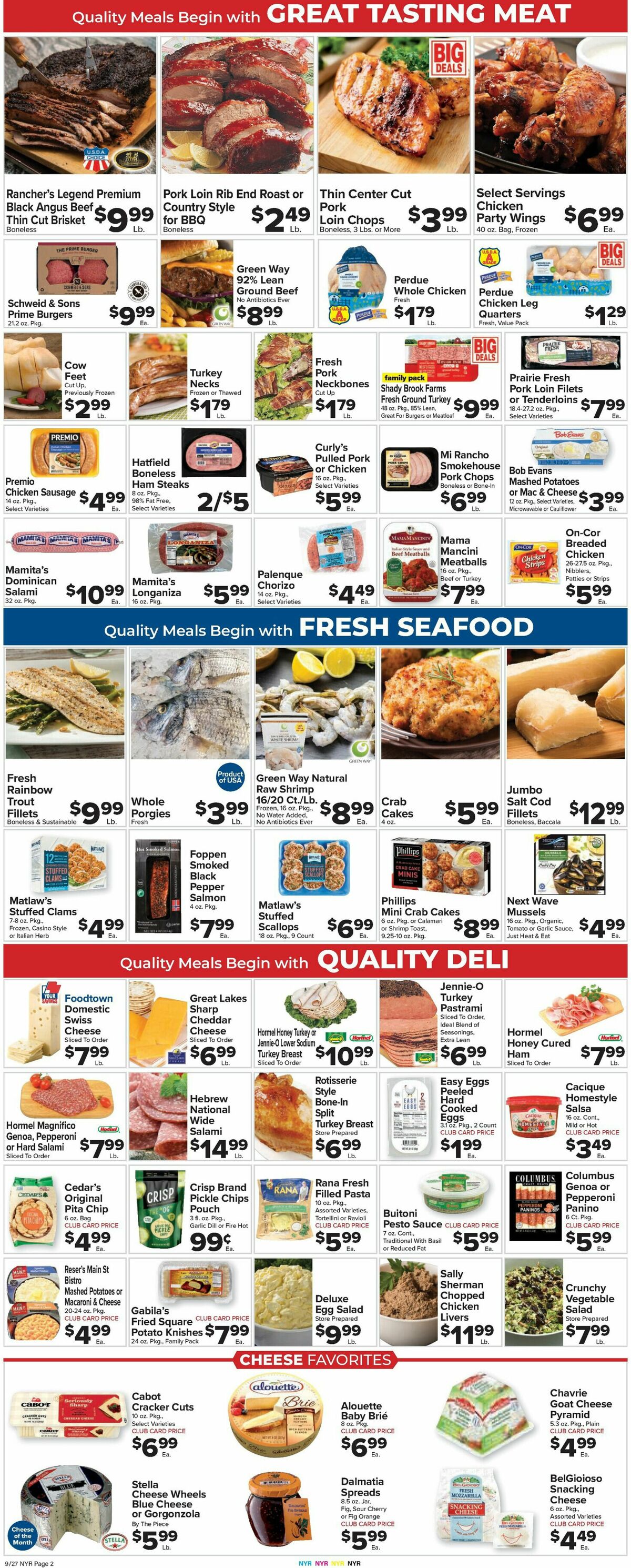 Food Town Weekly Ad from September 27