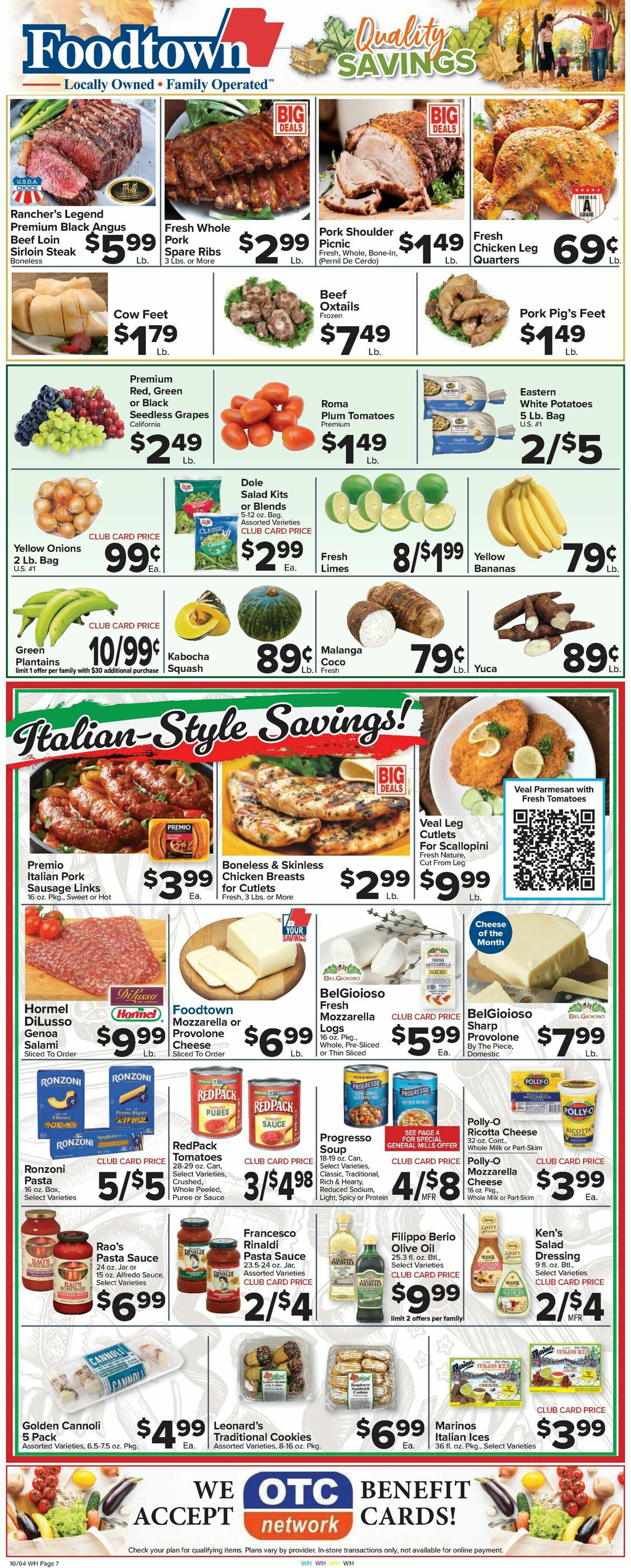 Food Town Weekly Ad from October 4