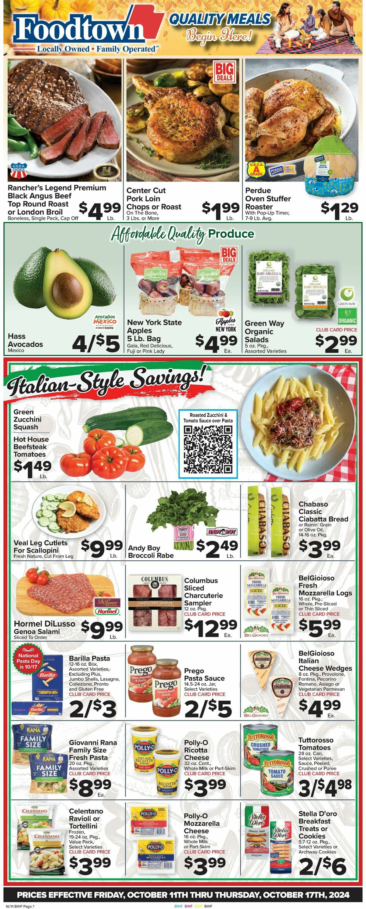 Food Town Weekly Ad from October 11