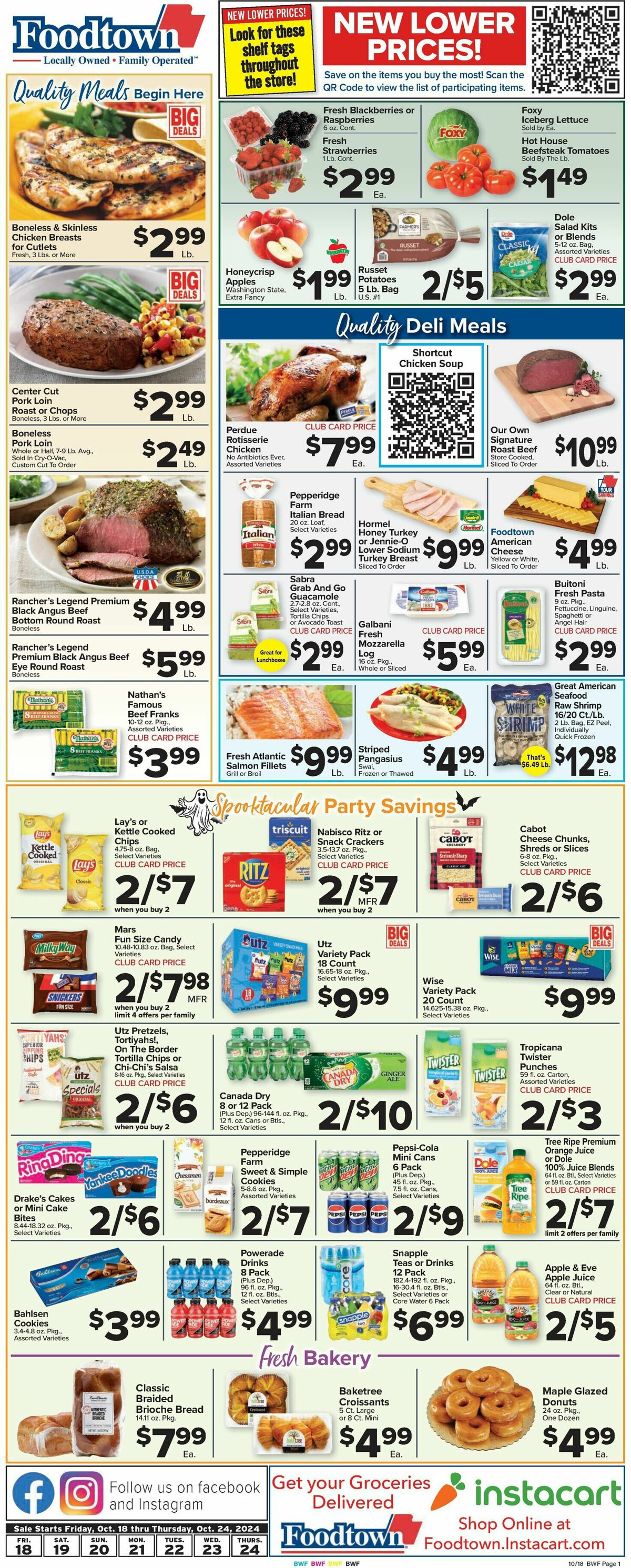 Food Town Weekly Ad from October 18