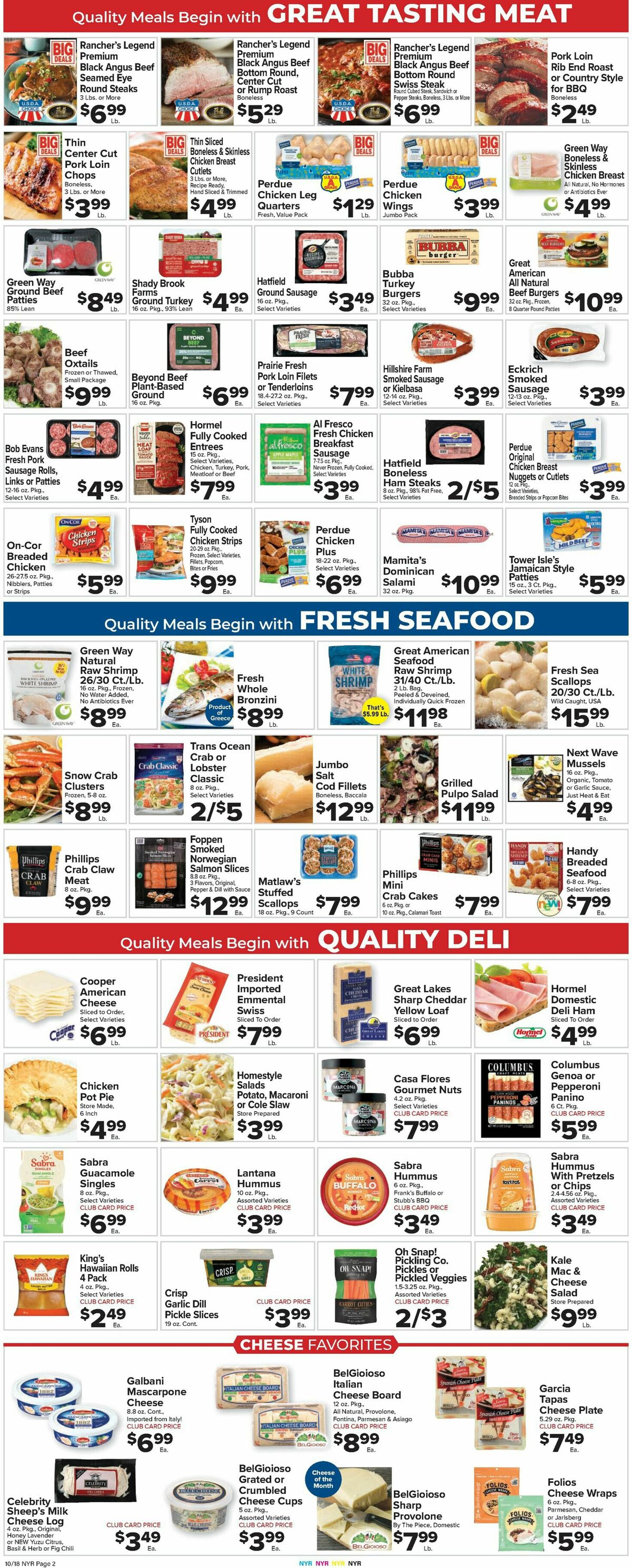 Food Town Weekly Ad from October 18