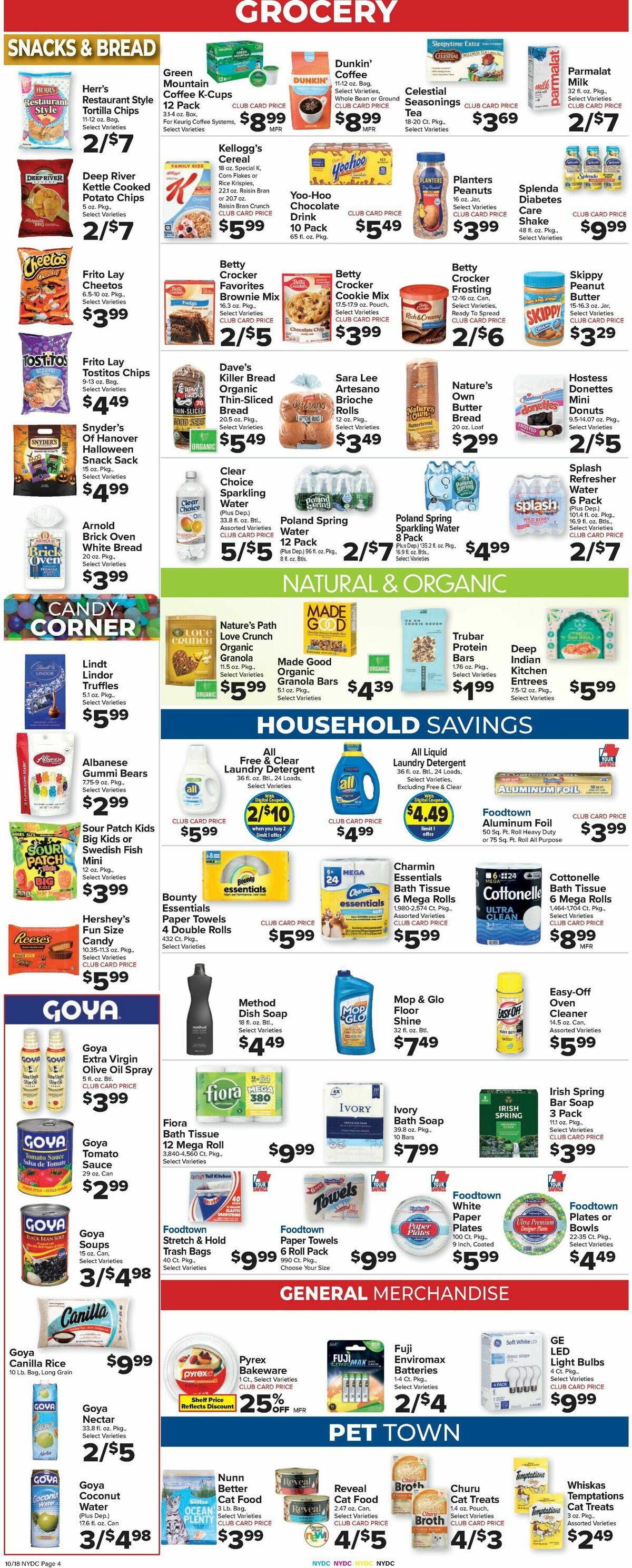 Food Town Weekly Ad from October 18