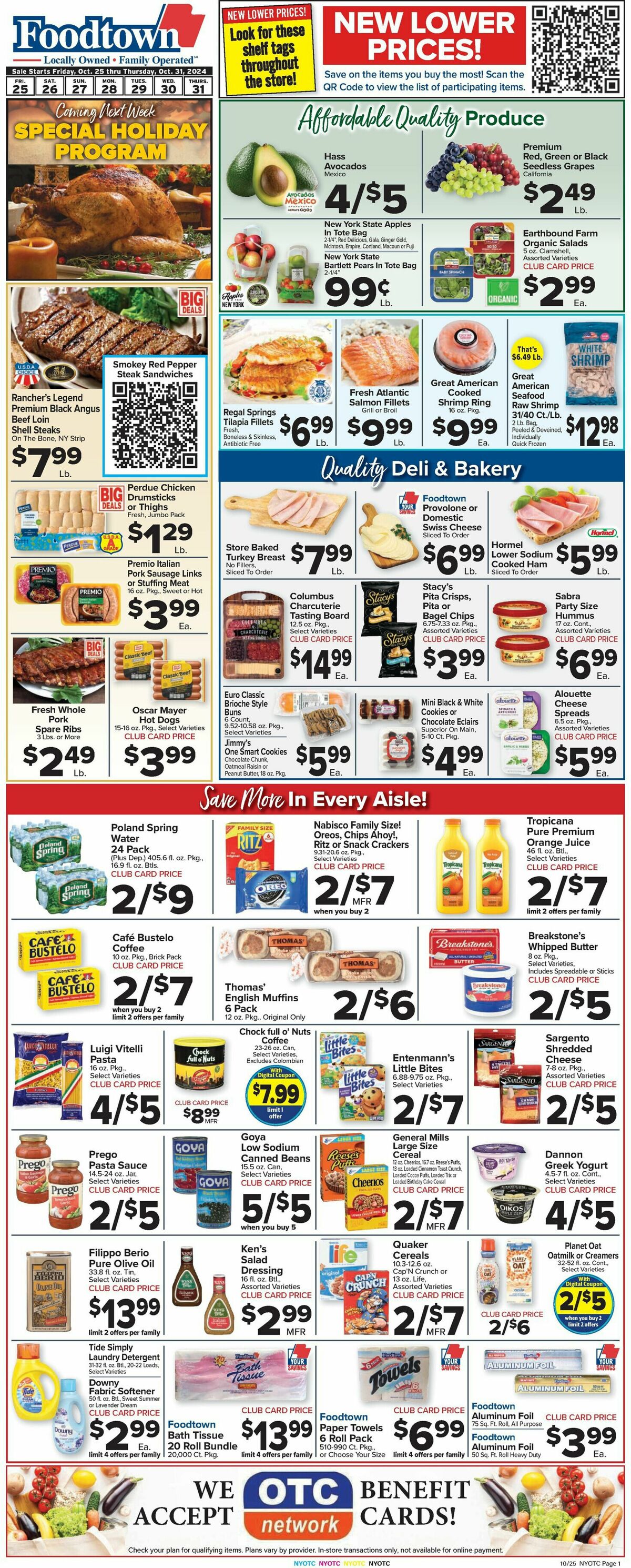 Food Town Weekly Ad from October 25