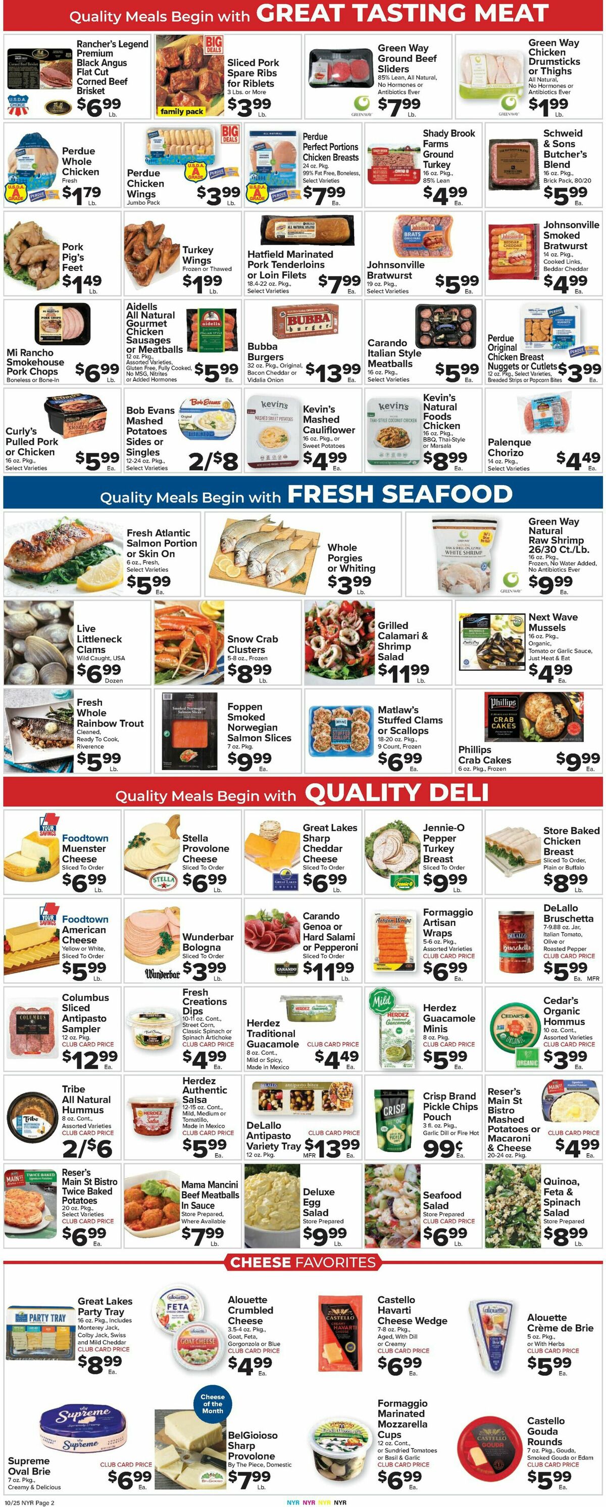 Food Town Weekly Ad from October 25