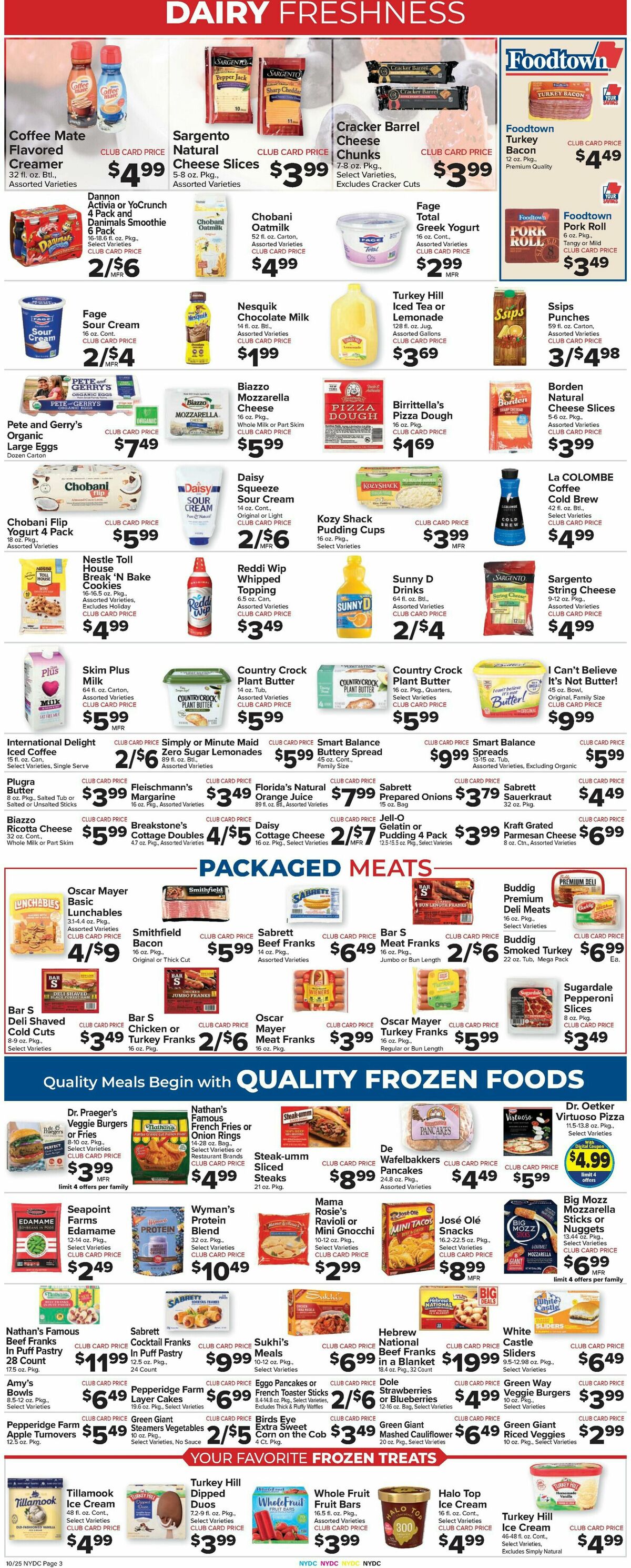 Food Town Weekly Ad from October 25