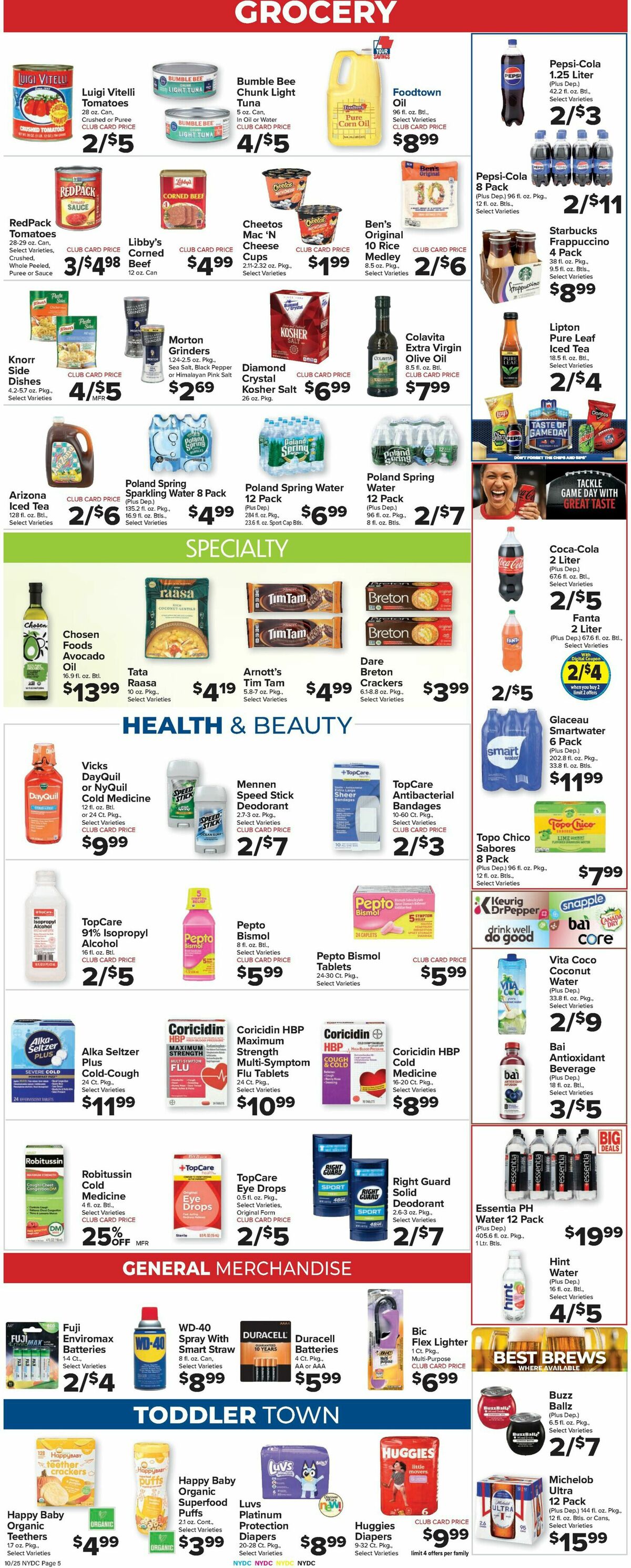 Food Town Weekly Ad from October 25