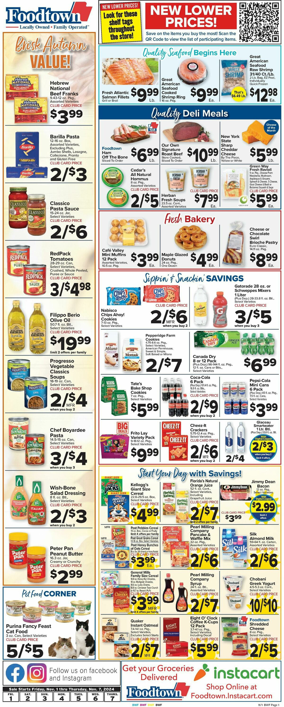 Food Town Weekly Ad from November 1