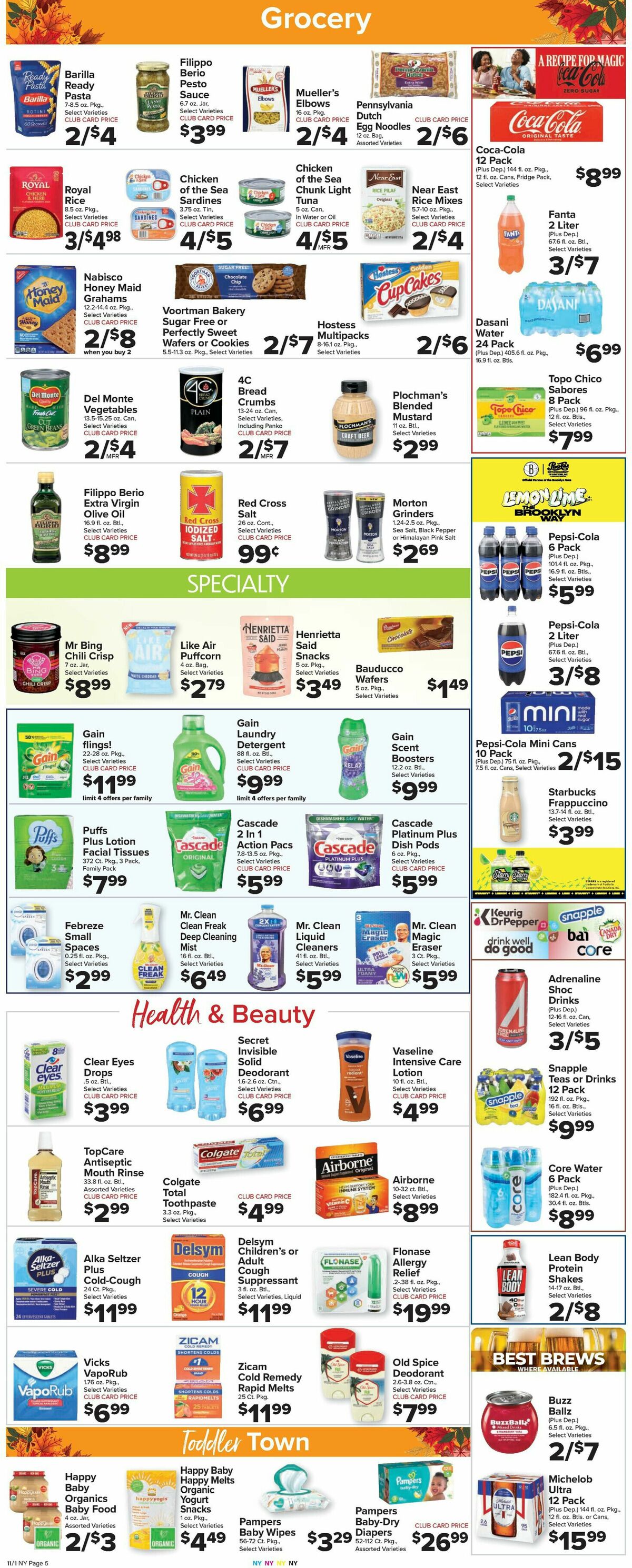 Food Town Weekly Ad from November 1