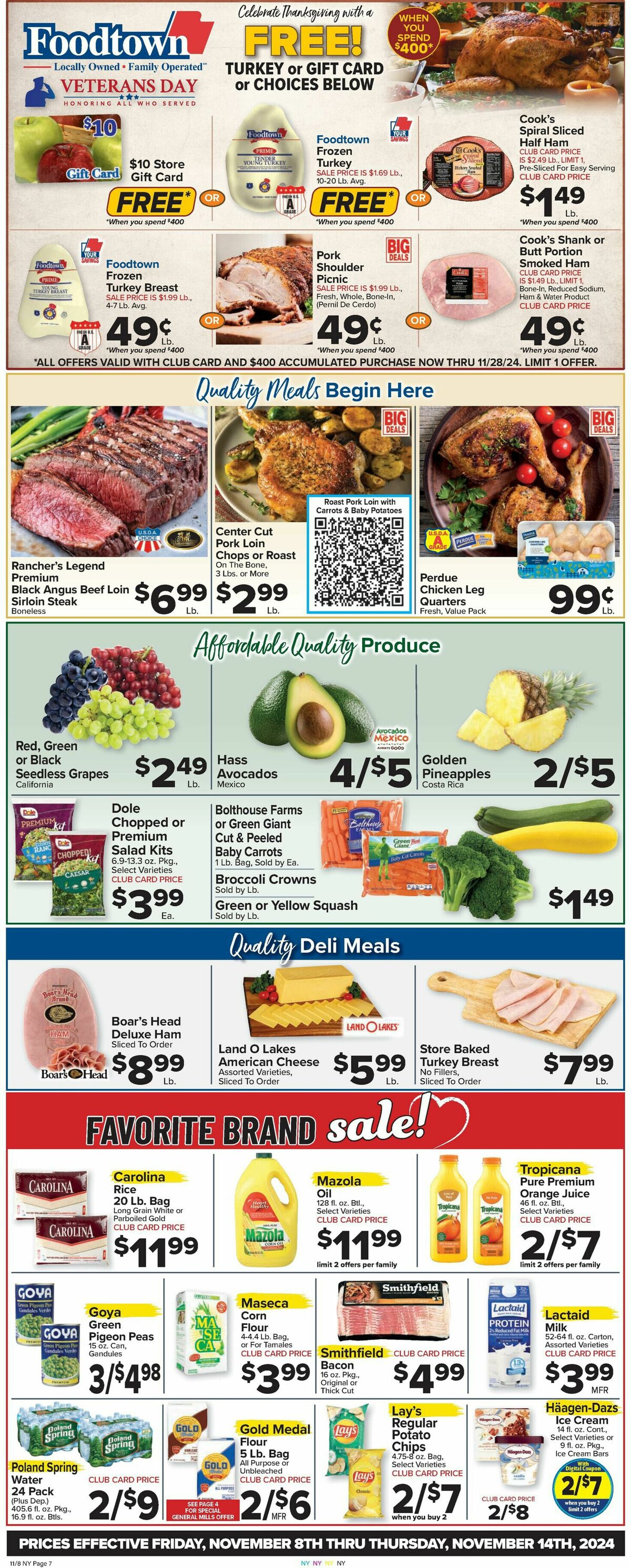 Food Town Weekly Ad from November 8