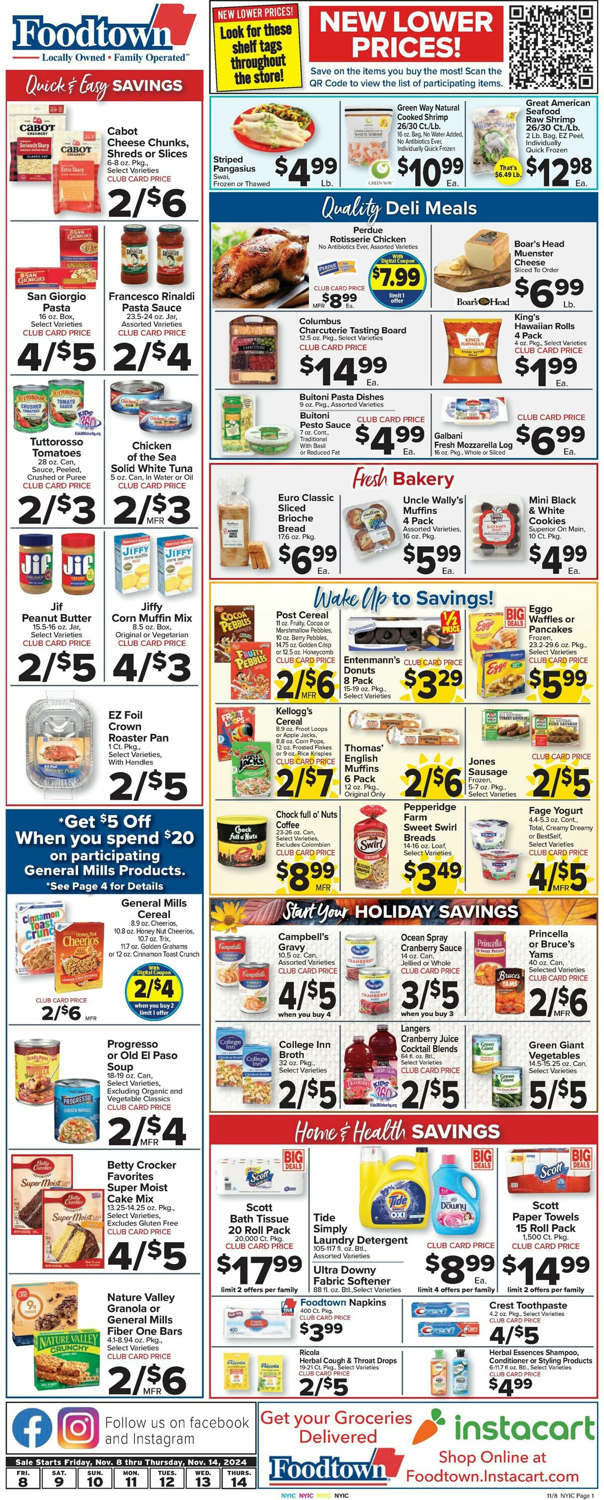 Food Town Weekly Ad from November 8