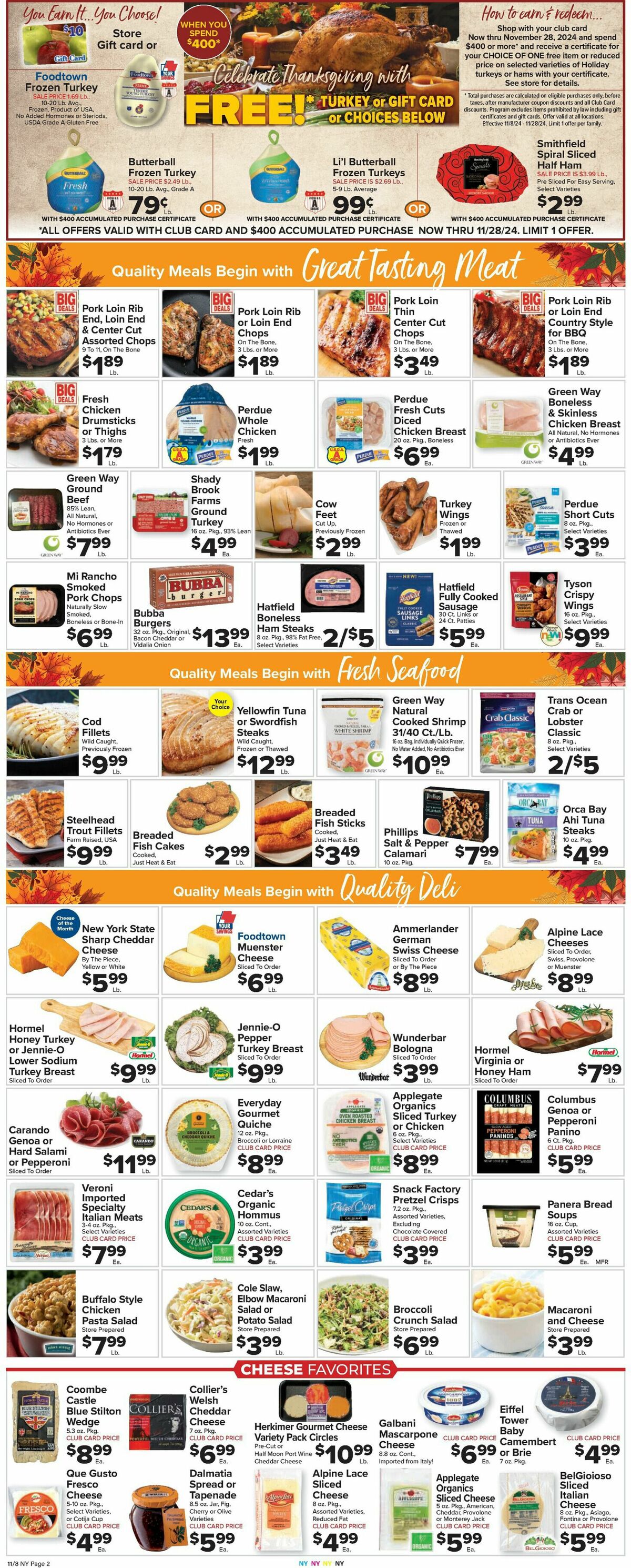 Food Town Weekly Ad from November 8