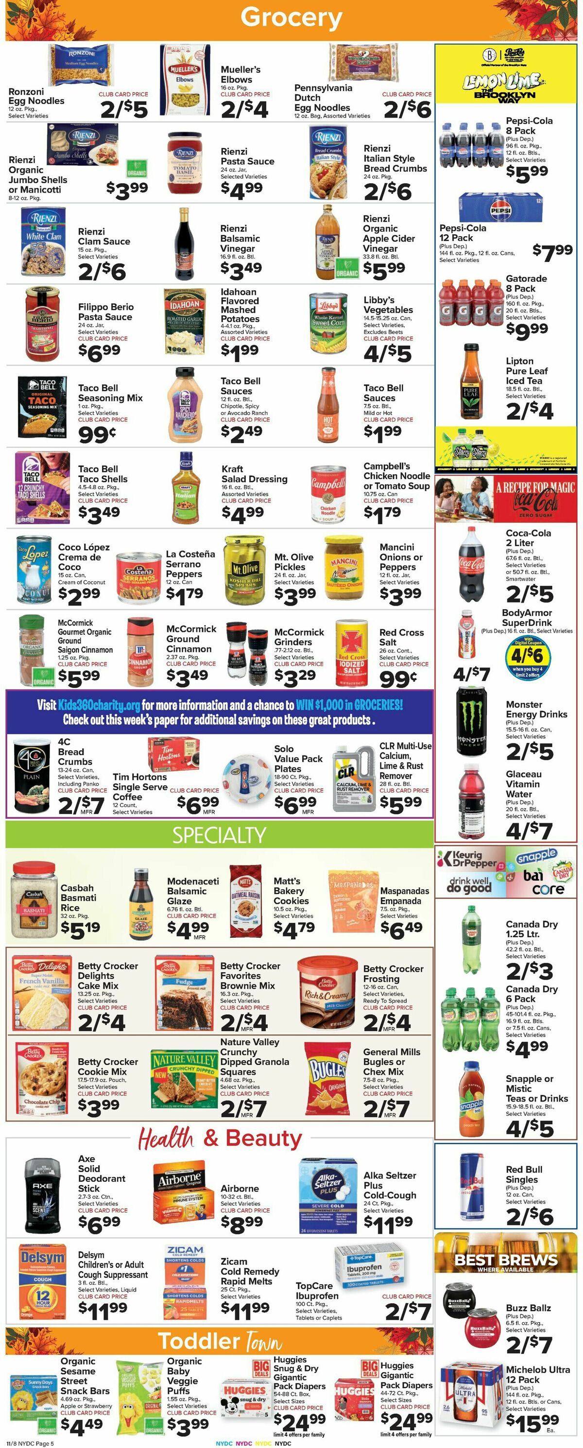 Food Town Weekly Ad from November 8