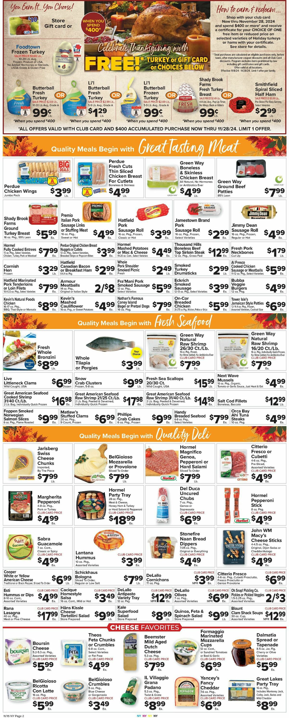 Food Town Weekly Ad from November 15