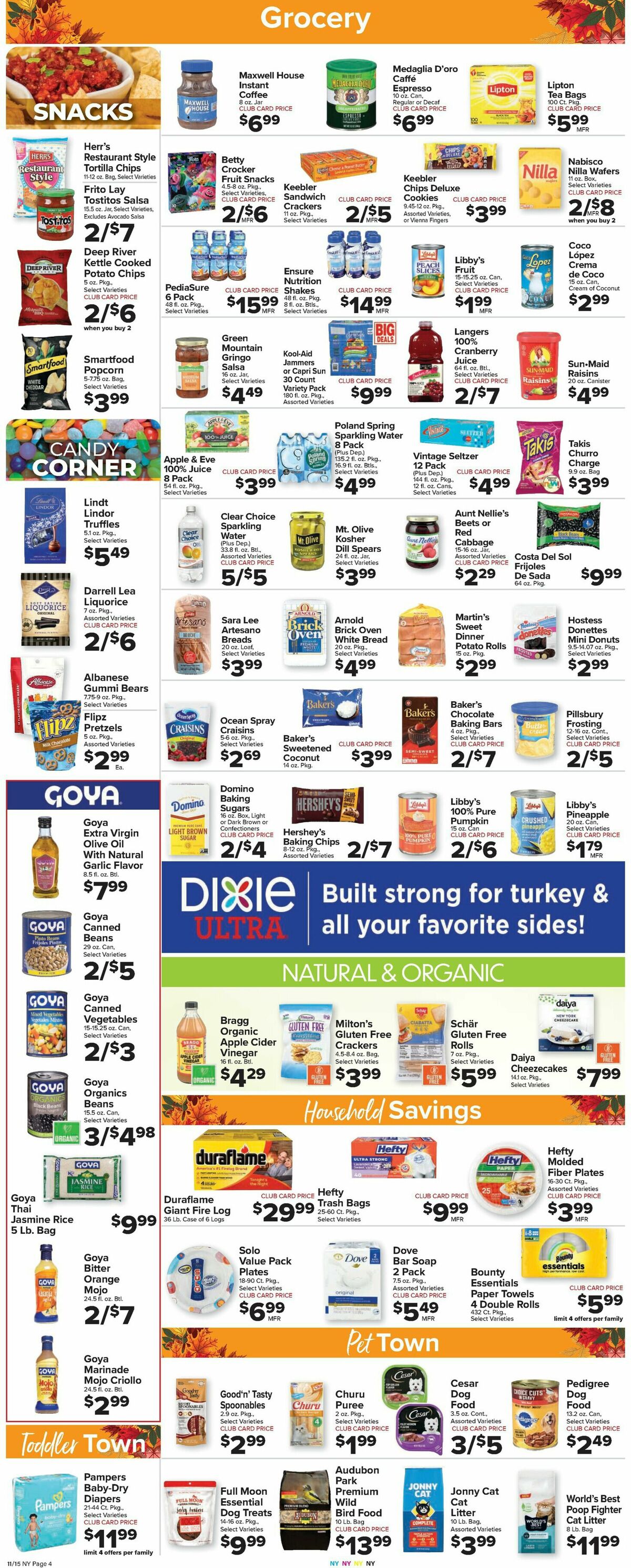 Food Town Weekly Ad from November 15