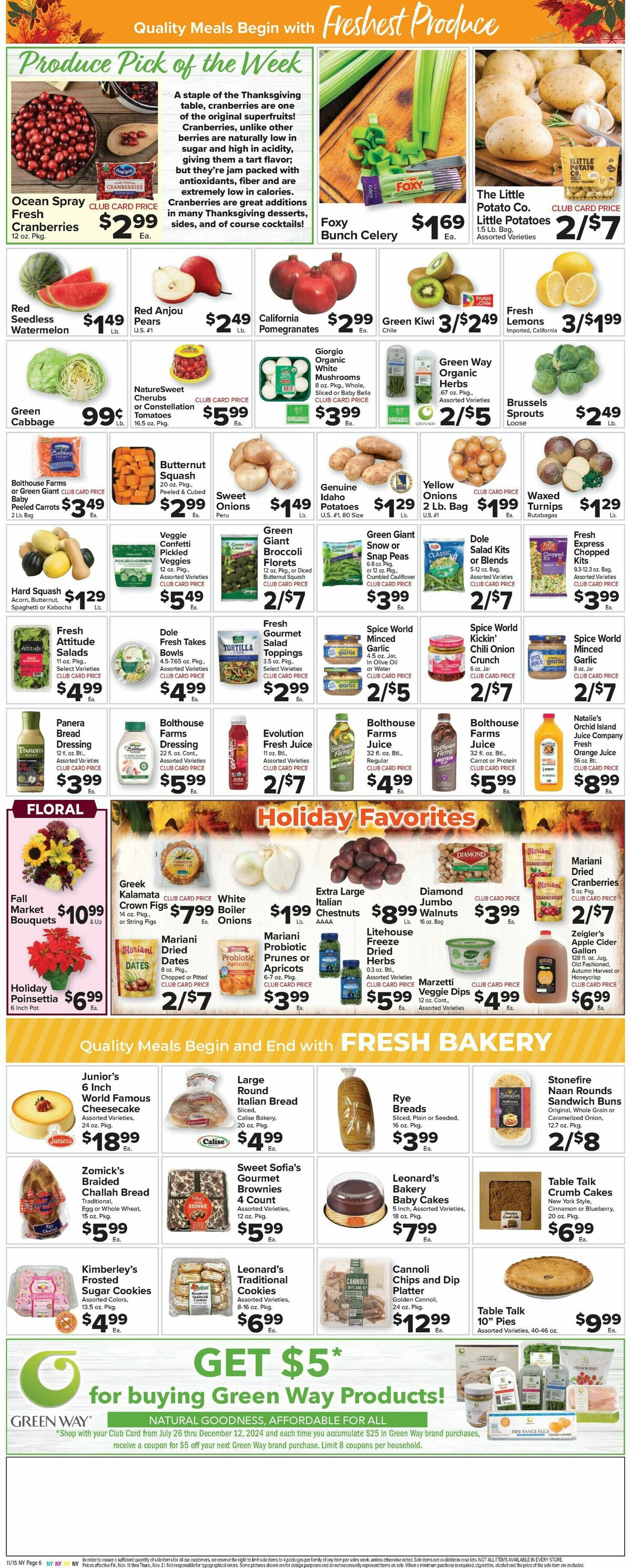 Food Town Weekly Ad from November 15