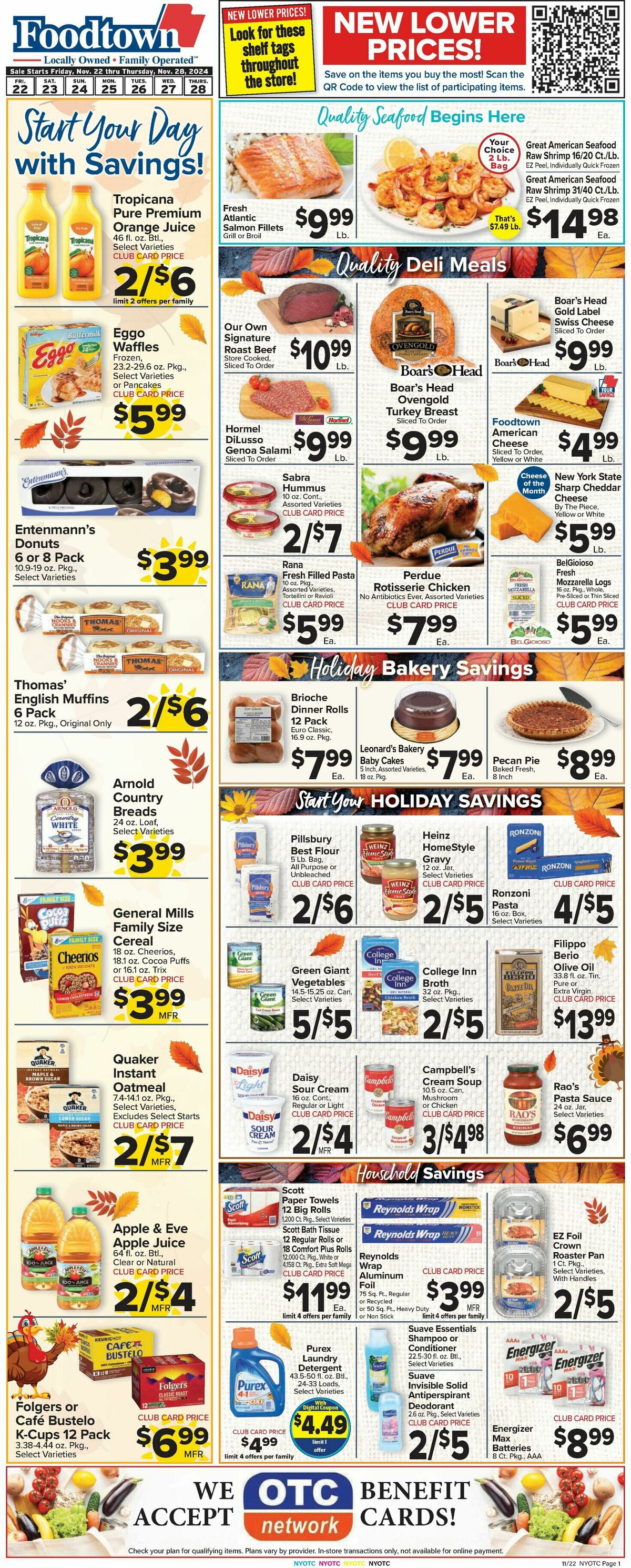 Food Town Weekly Ad from November 22