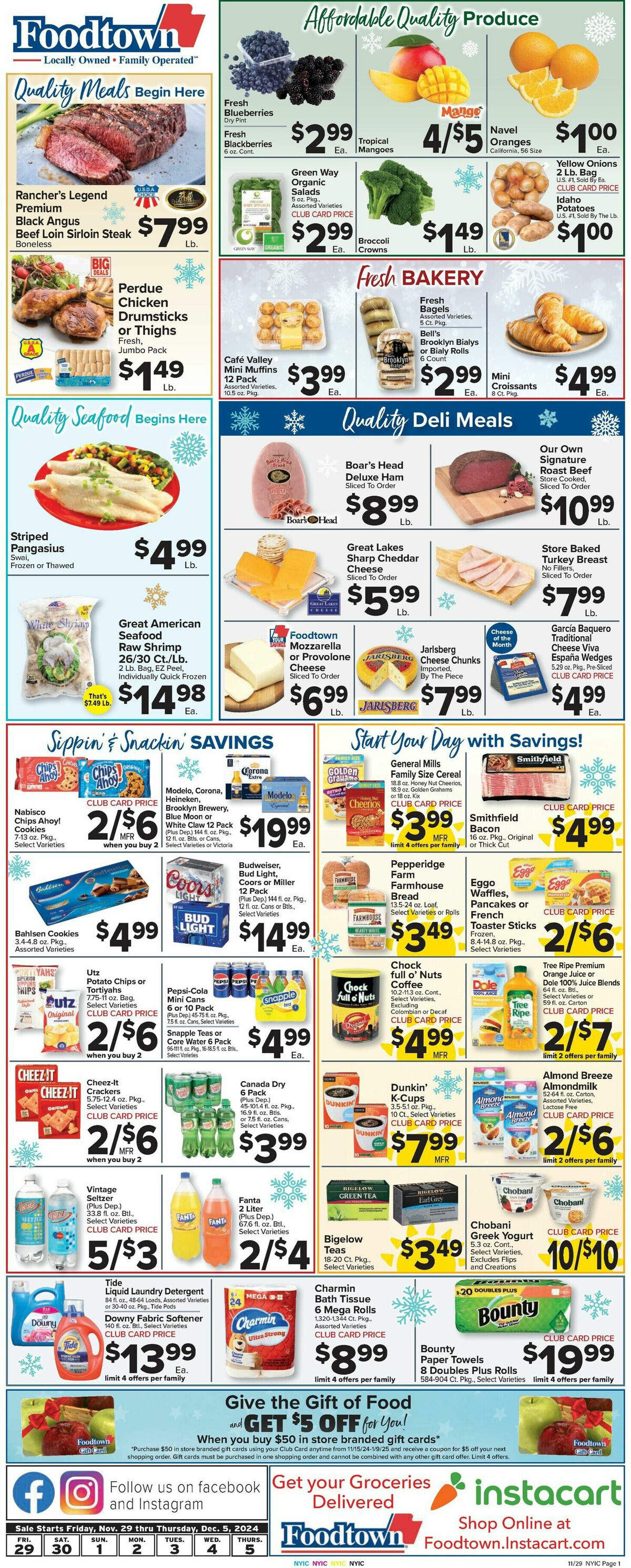 Food Town Weekly Ad from November 29