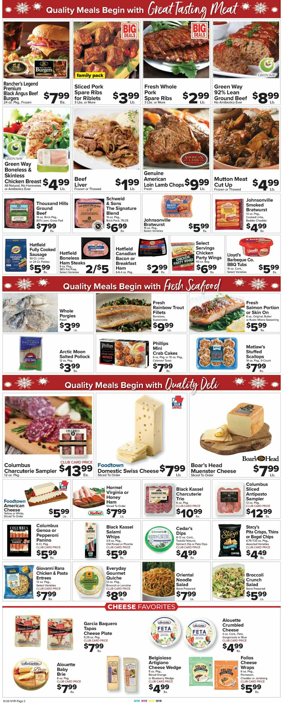 Food Town Weekly Ad from November 29