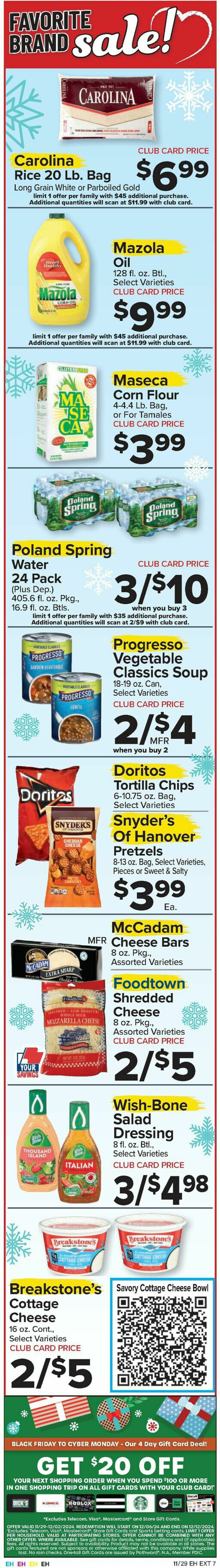 Food Town Weekly Ad from November 29