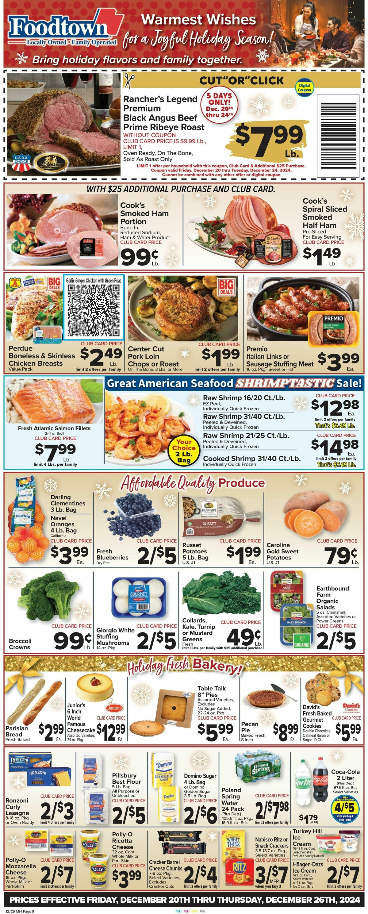 Food Town Weekly Ad from December 20