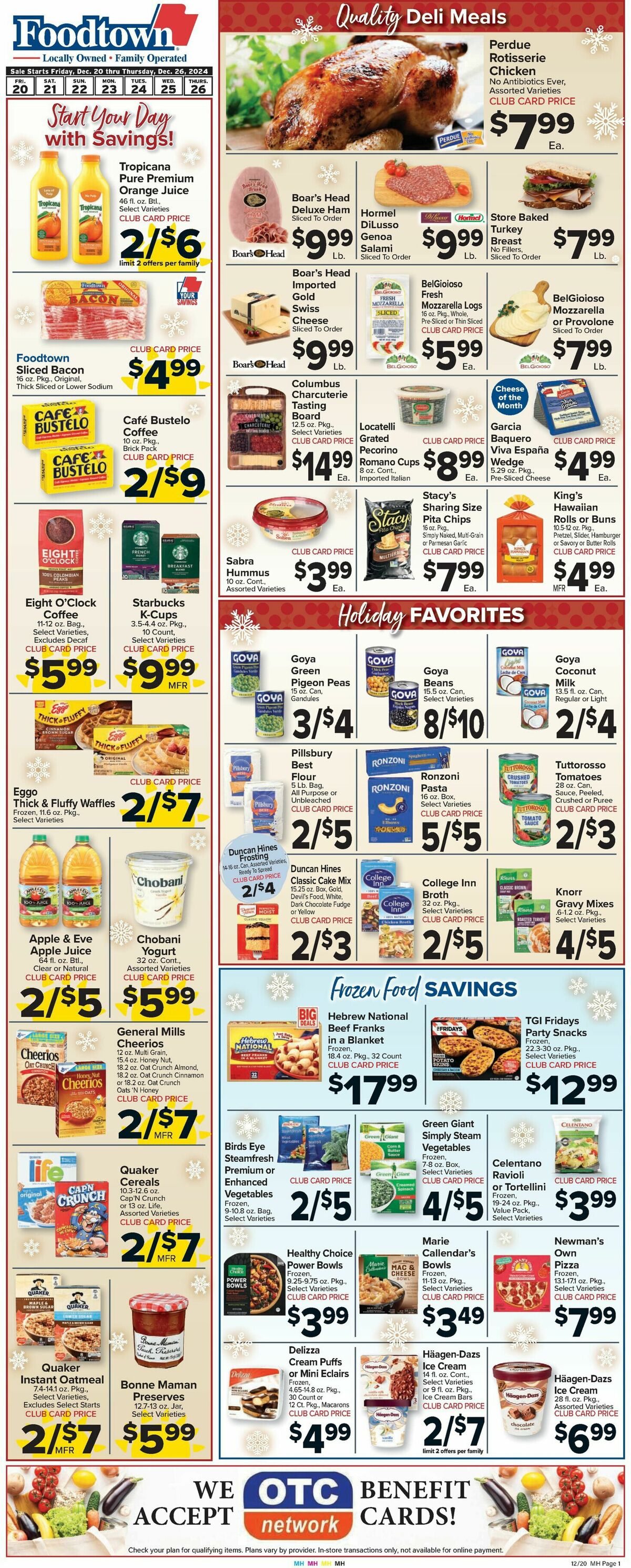 Food Town Weekly Ad from December 20