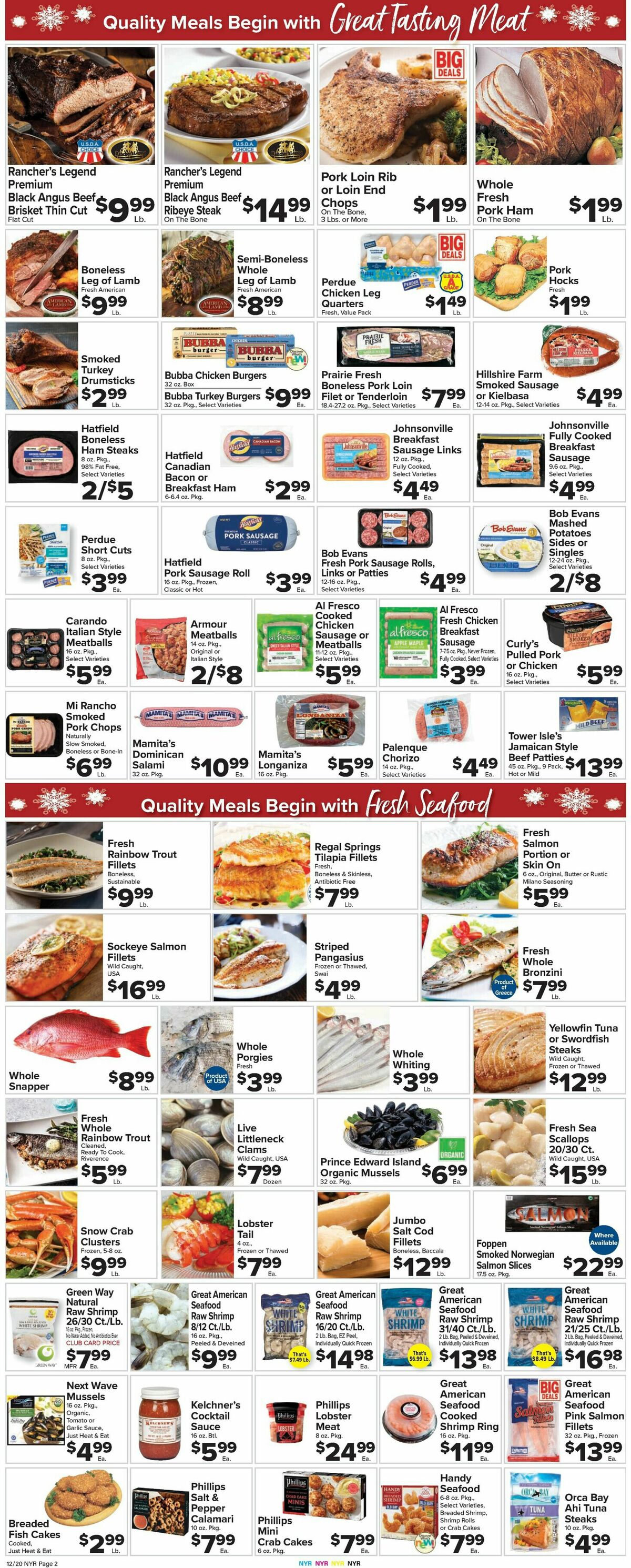 Food Town Weekly Ad from December 20