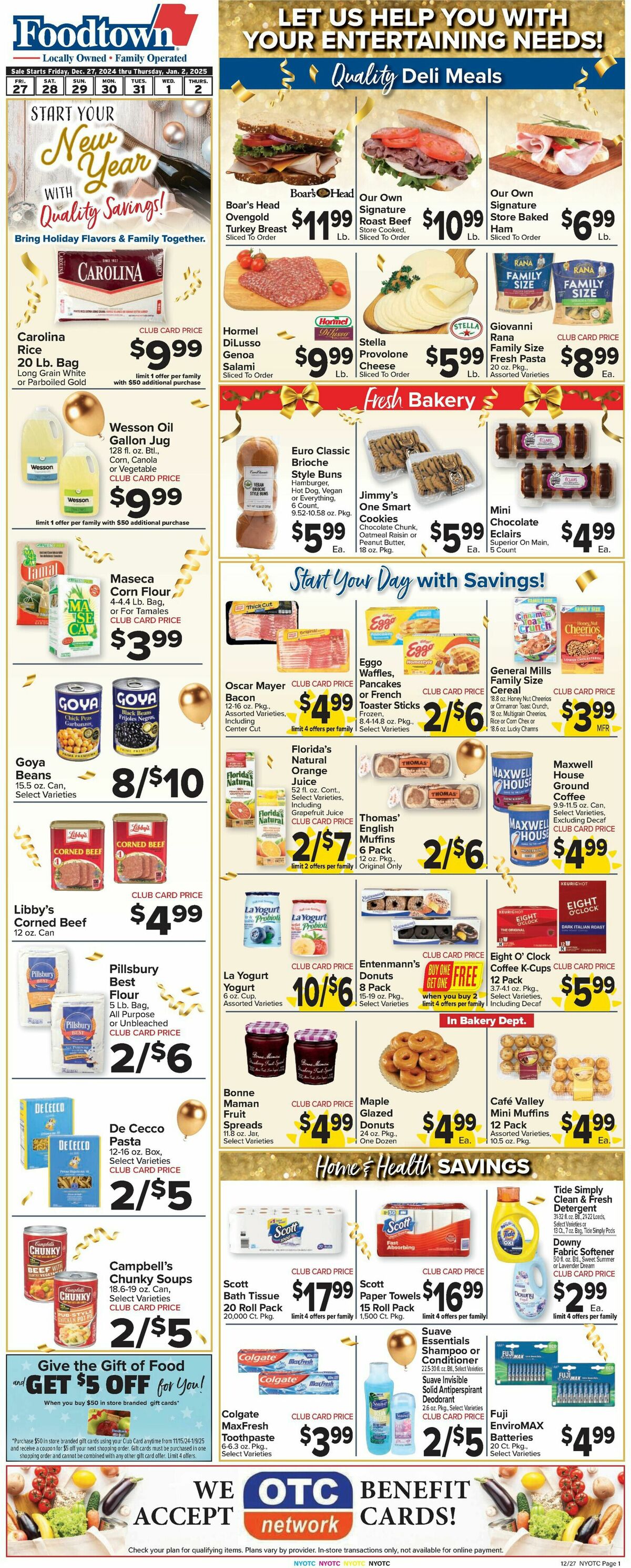 Food Town Weekly Ad from December 27