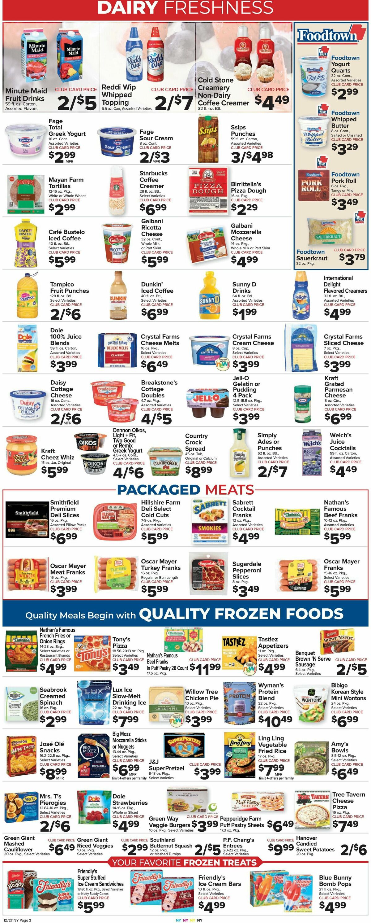 Food Town Weekly Ad from December 27