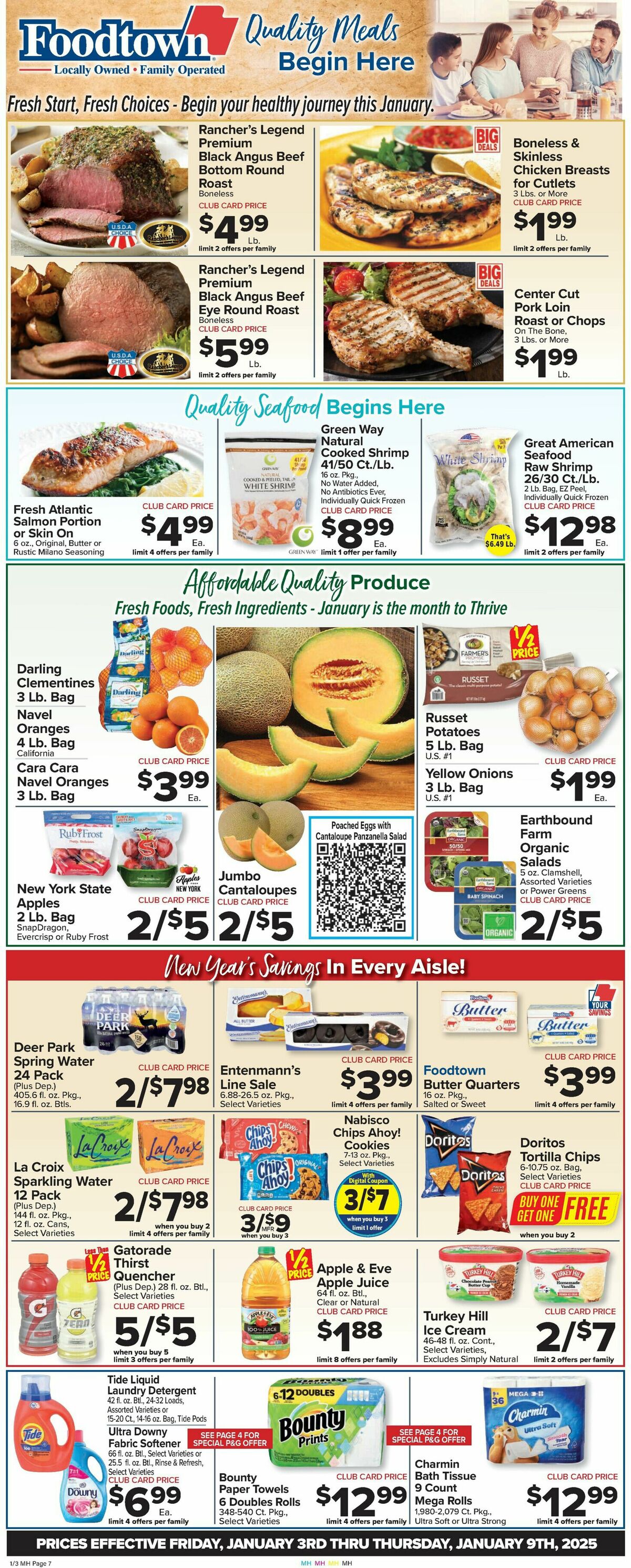 Food Town Weekly Ad from January 3