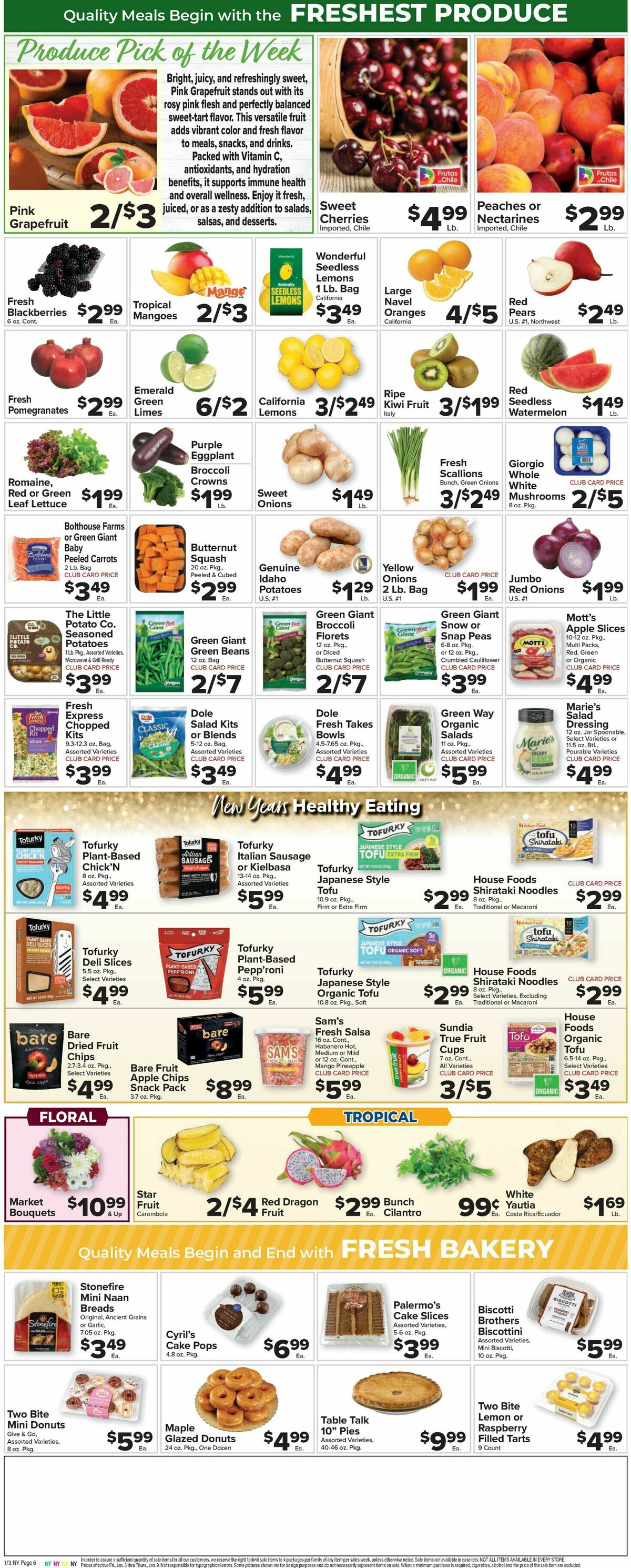 Food Town Weekly Ad from January 3