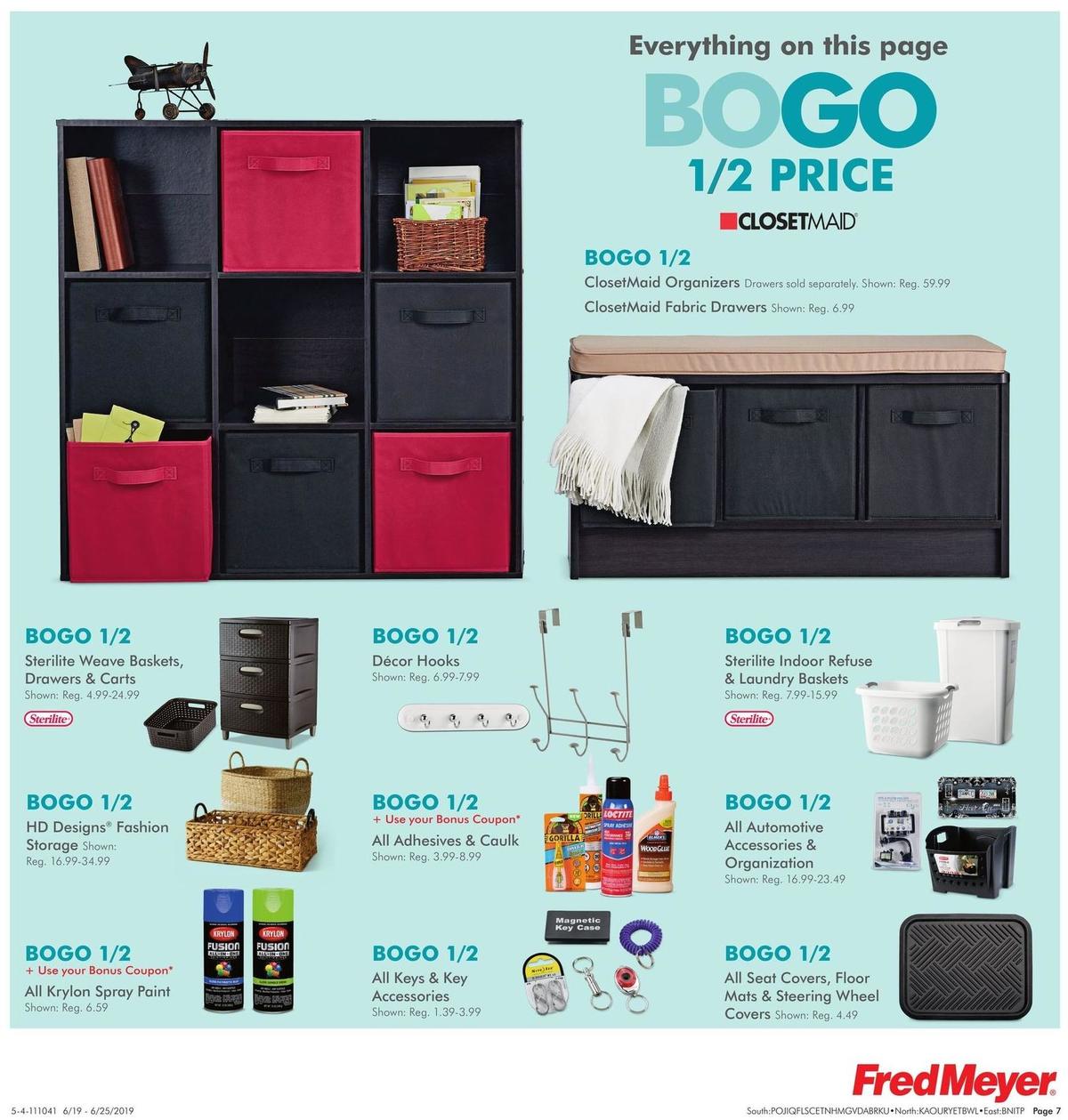 Fred Meyer General Merchandise Weekly Ad from June 19