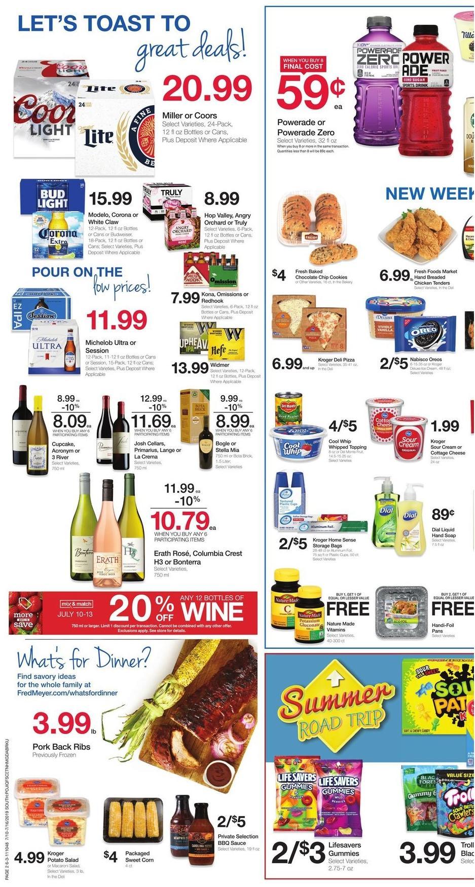 Fred Meyer Weekly Ad from July 10