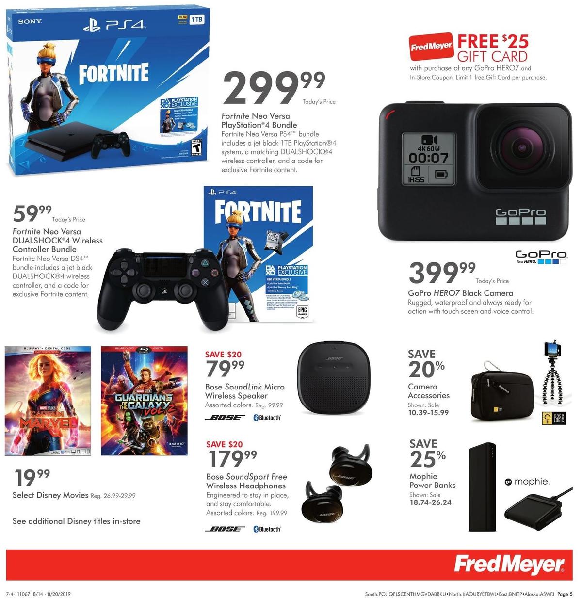 Fred Meyer General Merchandise Weekly Ad from August 14