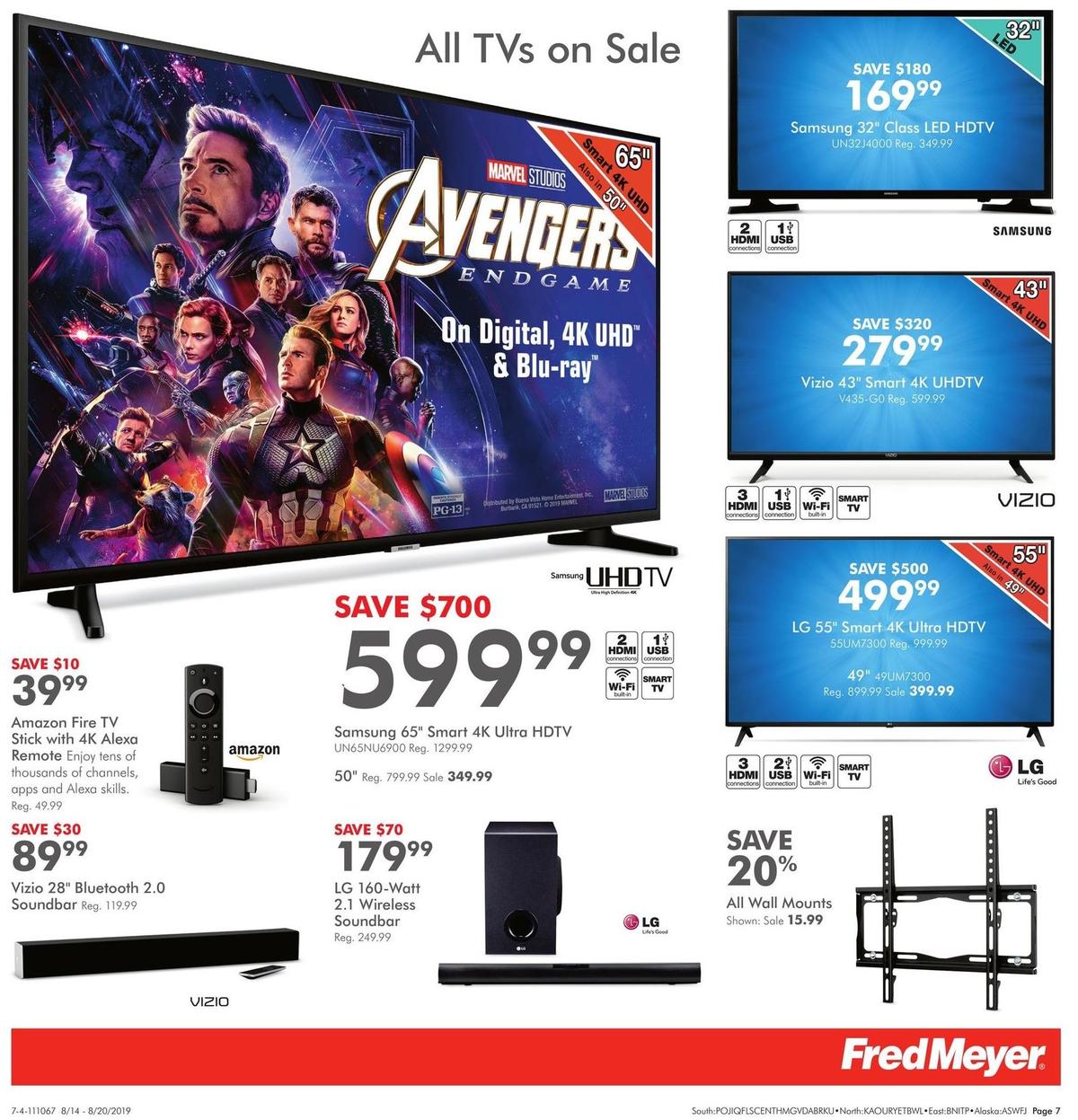 Fred Meyer General Merchandise Weekly Ad from August 14