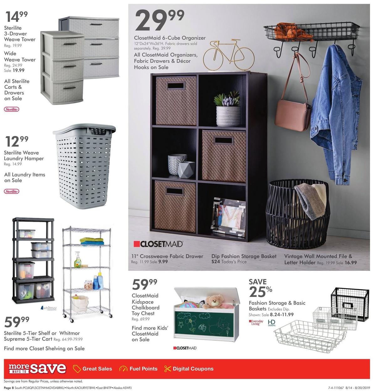 Fred Meyer General Merchandise Weekly Ad from August 14