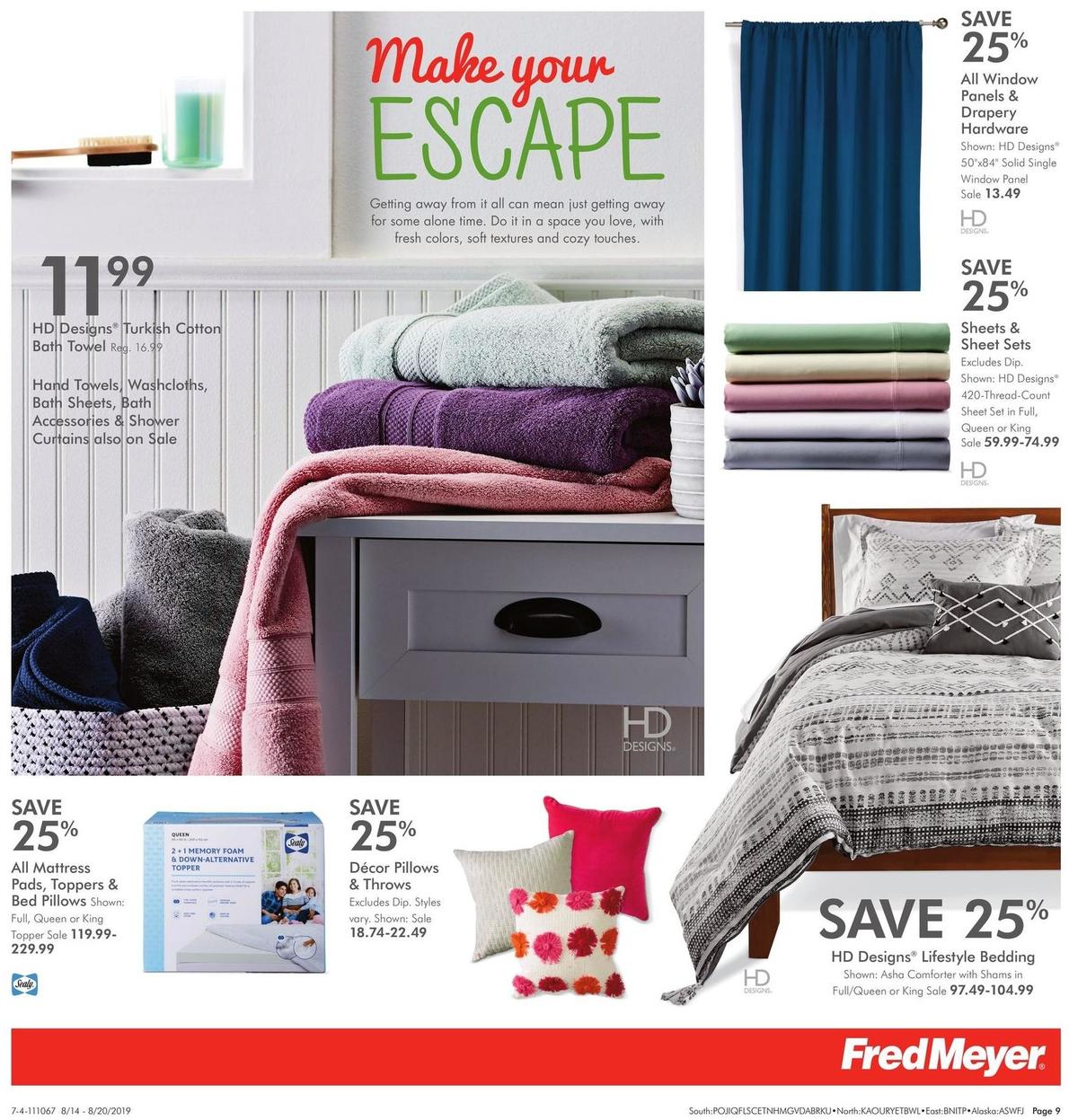 Fred Meyer General Merchandise Weekly Ad from August 14