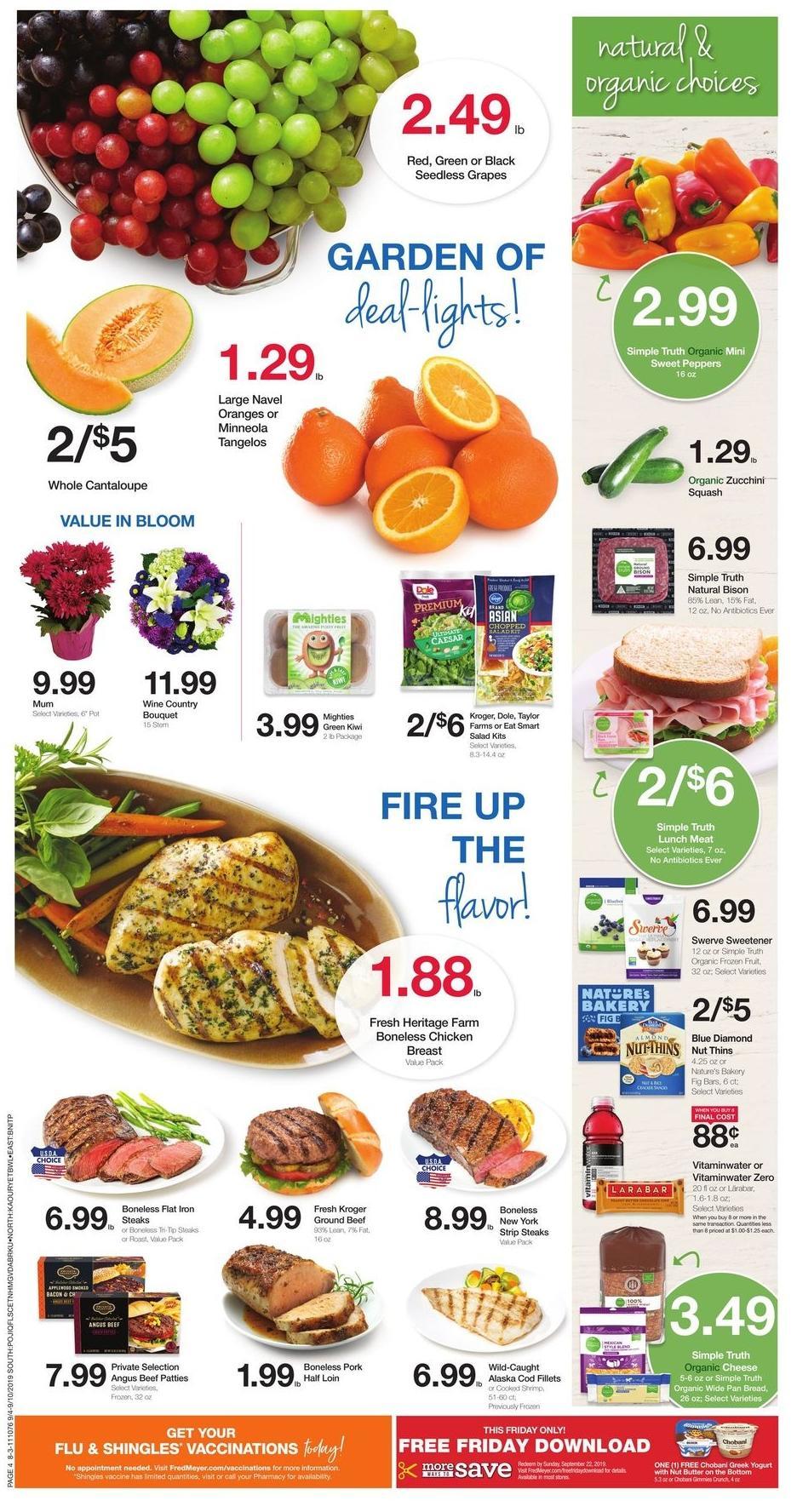 Fred Meyer Weekly Ad from September 4