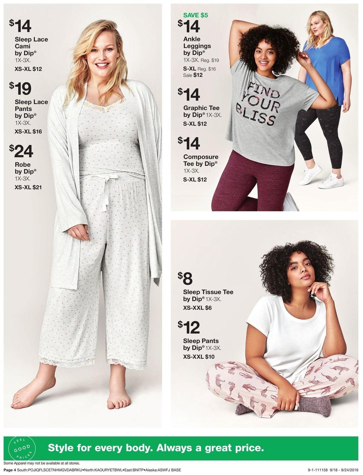 Fred Meyer Dip Apparel Weekly Ad from September 18