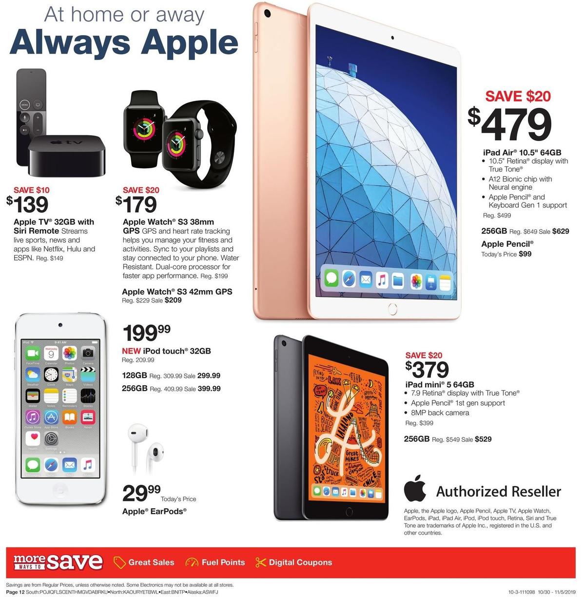 Fred Meyer General Merchandise Weekly Ad from October 30