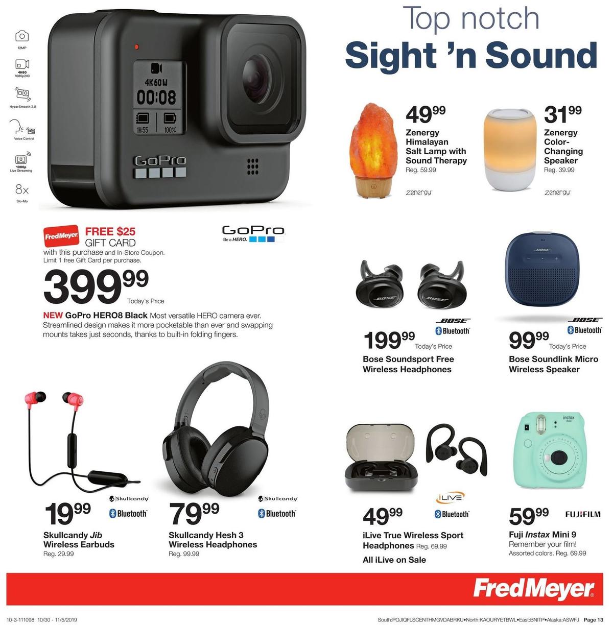 Fred Meyer General Merchandise Weekly Ad from October 30