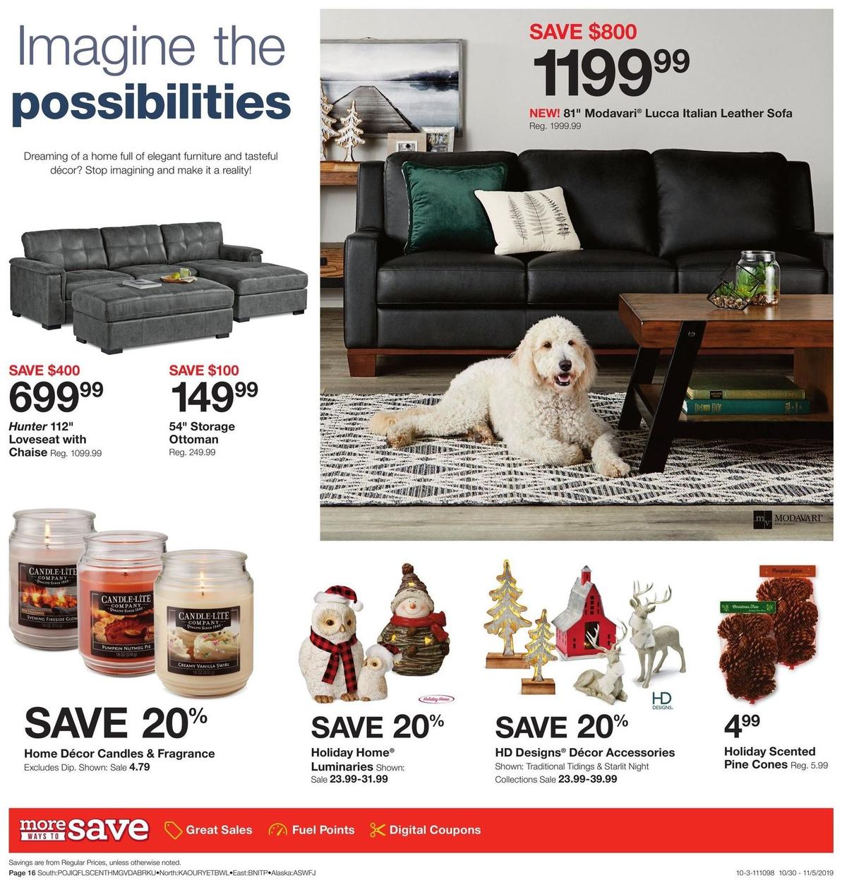 Fred Meyer General Merchandise Weekly Ad from October 30