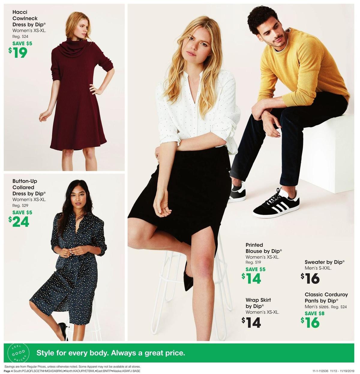 Fred Meyer Dip Apparel Weekly Ad from November 13