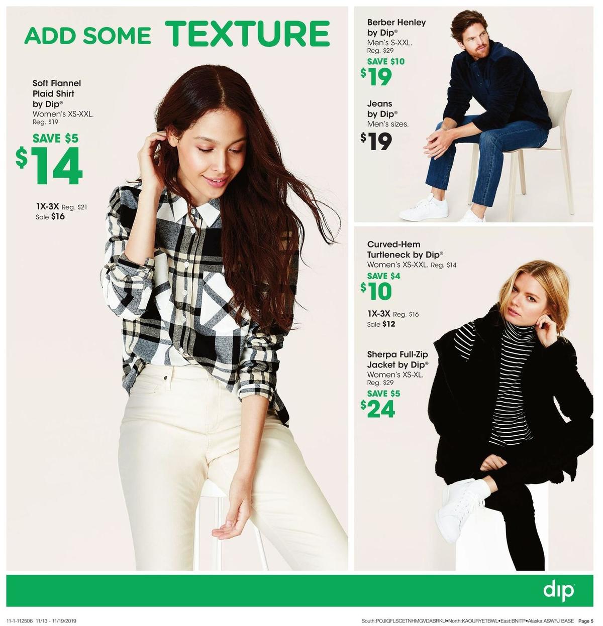 Fred Meyer Dip Apparel Weekly Ad from November 13