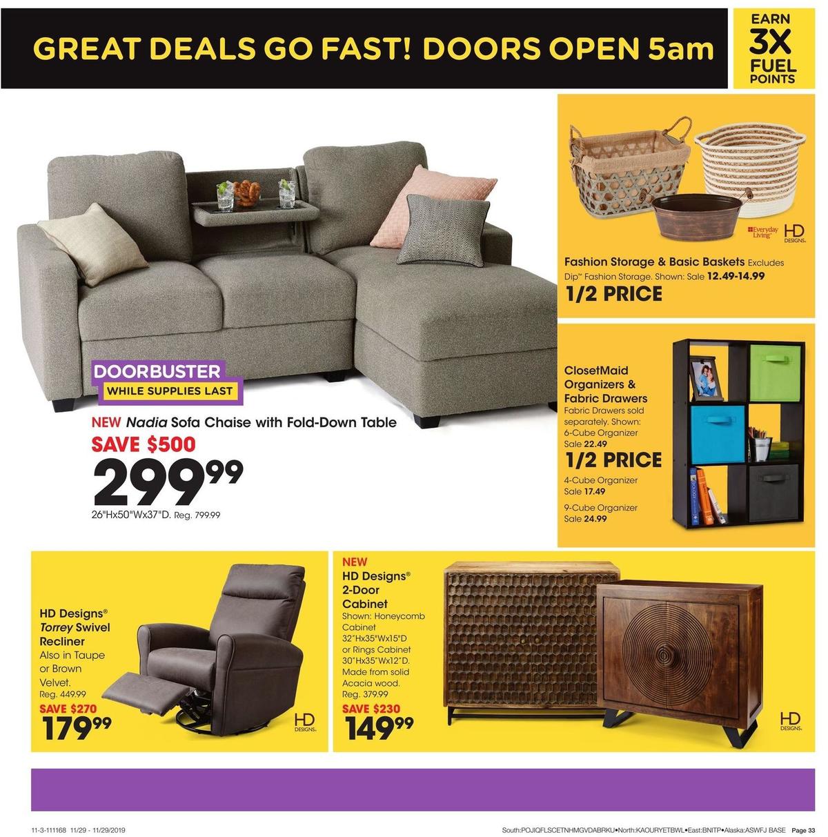 Fred Meyer Black Friday Weekly Ad from November 29