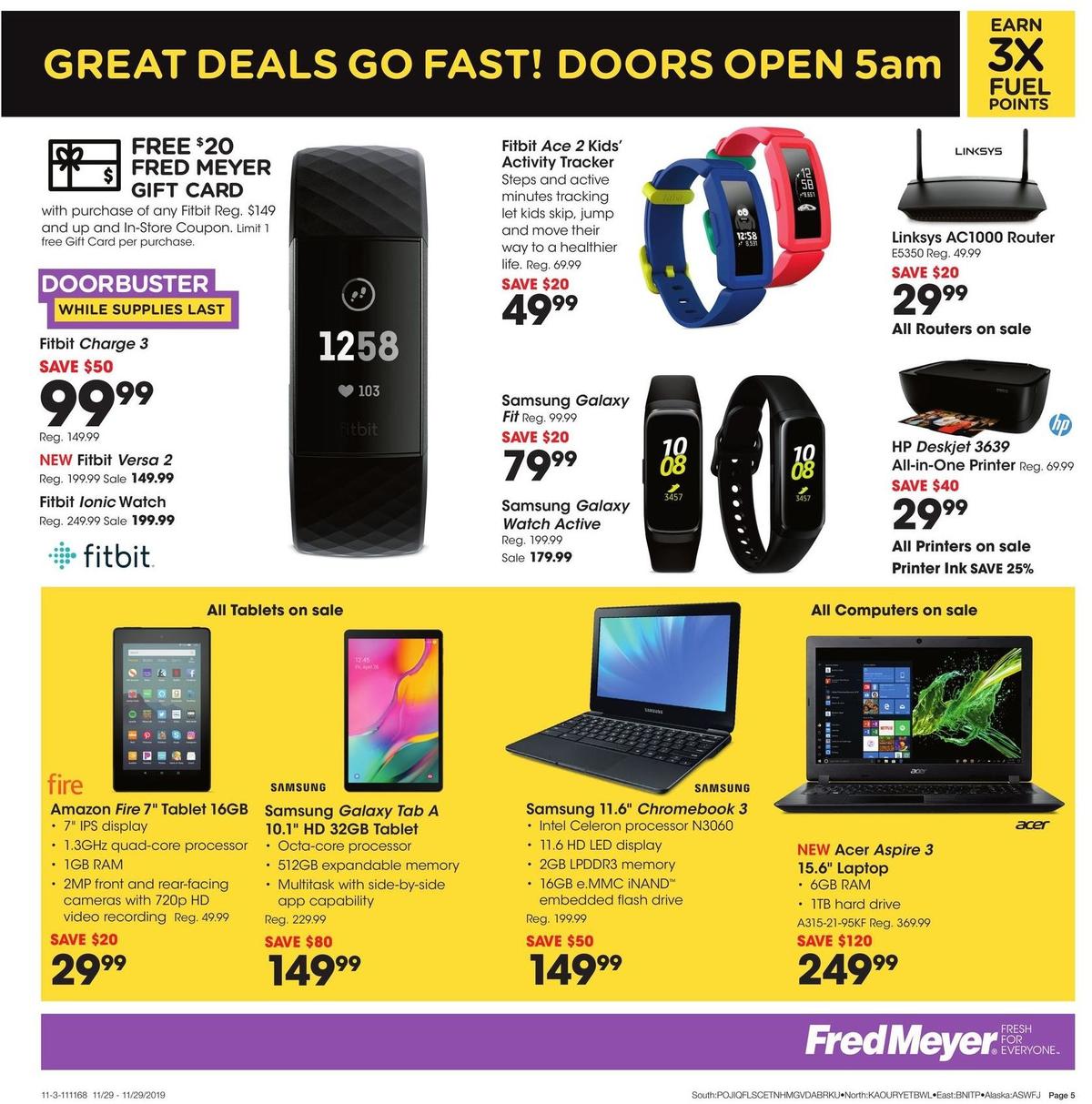 Fred Meyer Black Friday Weekly Ad from November 29