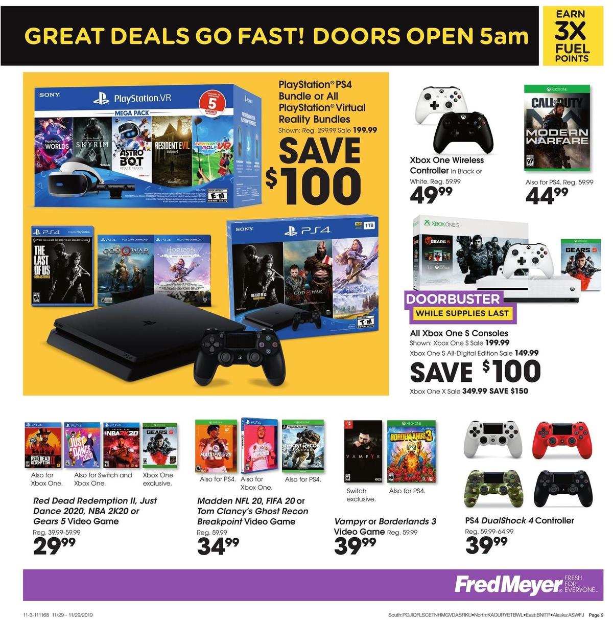 Fred Meyer Black Friday Weekly Ad from November 29