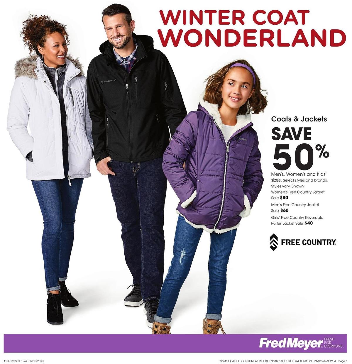 Fred Meyer Apparel Weekly Ad from December 4