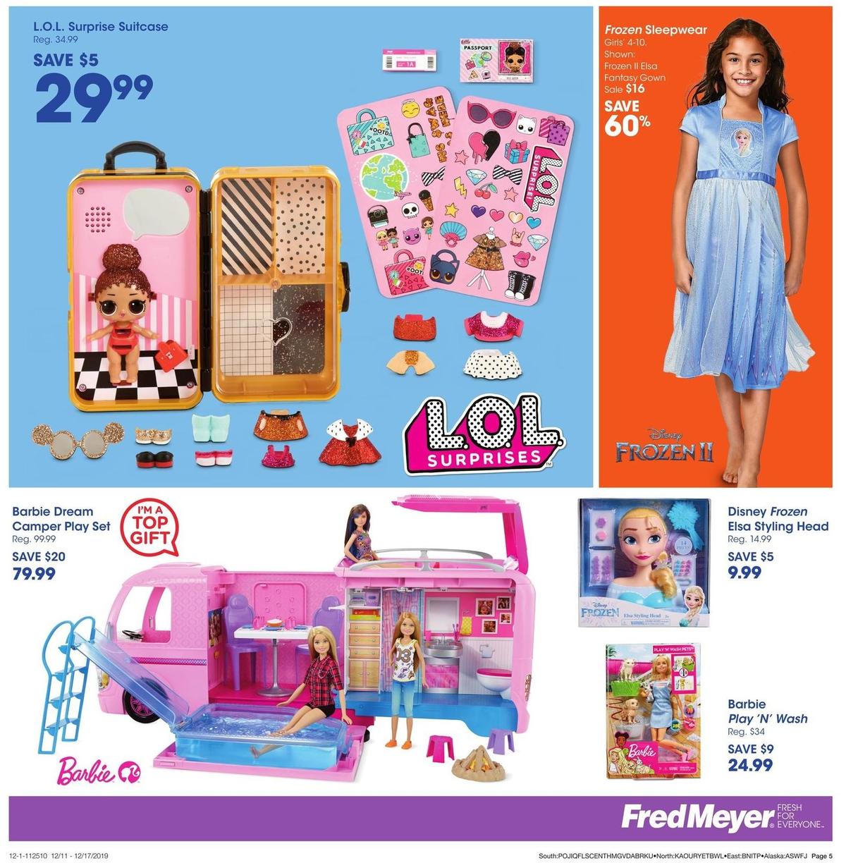 Fred Meyer Toy Book Weekly Ad from December 11