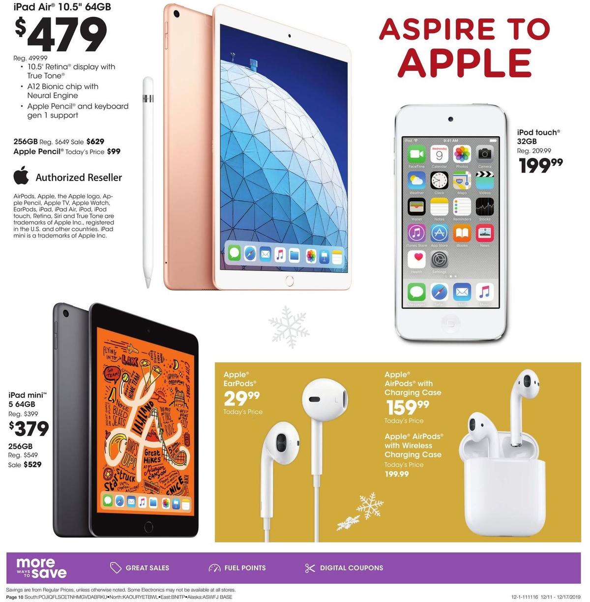 Fred Meyer Electronics & Apparel Weekly Ad from December 11