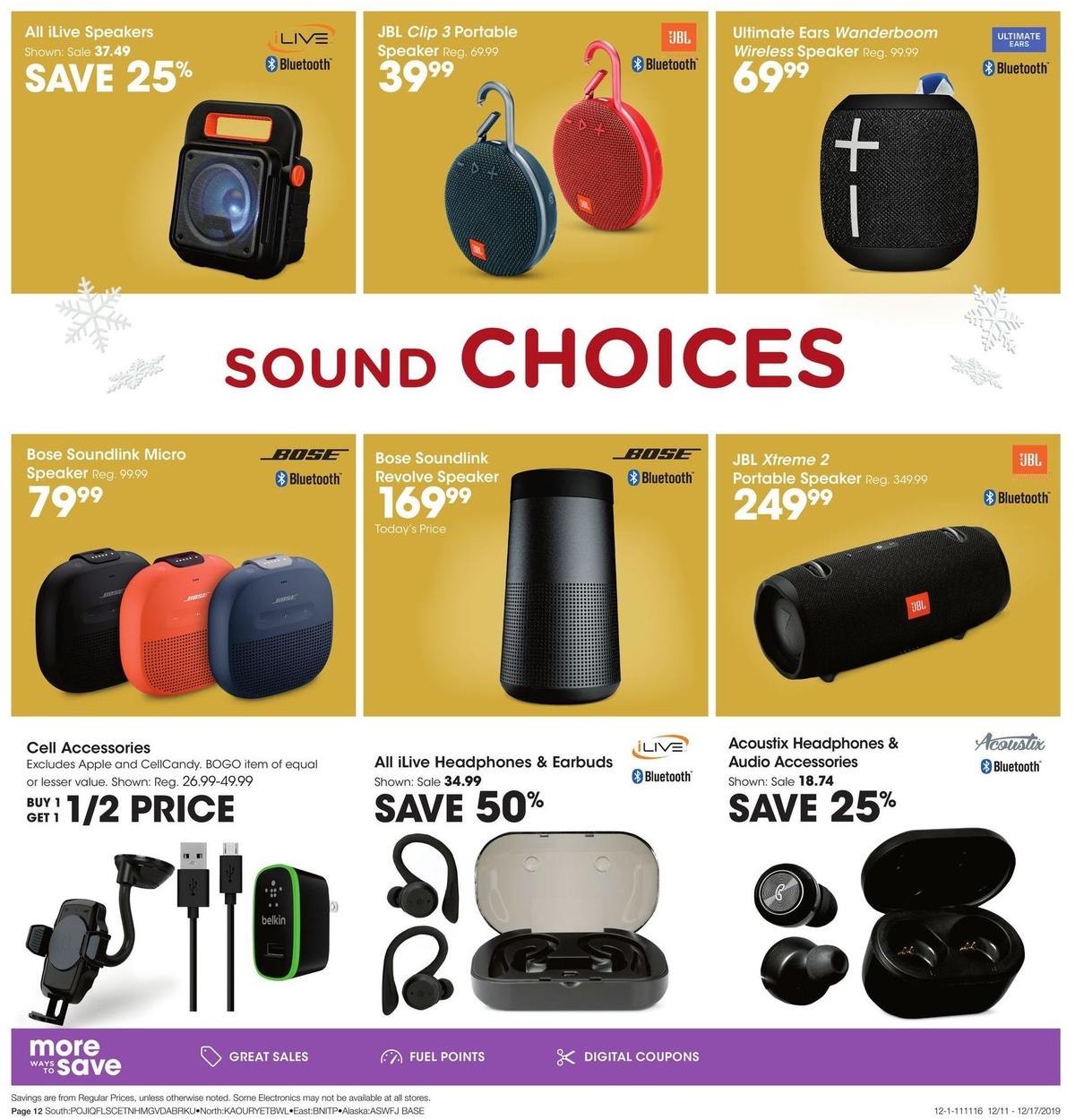 Fred Meyer Electronics & Apparel Weekly Ad from December 11